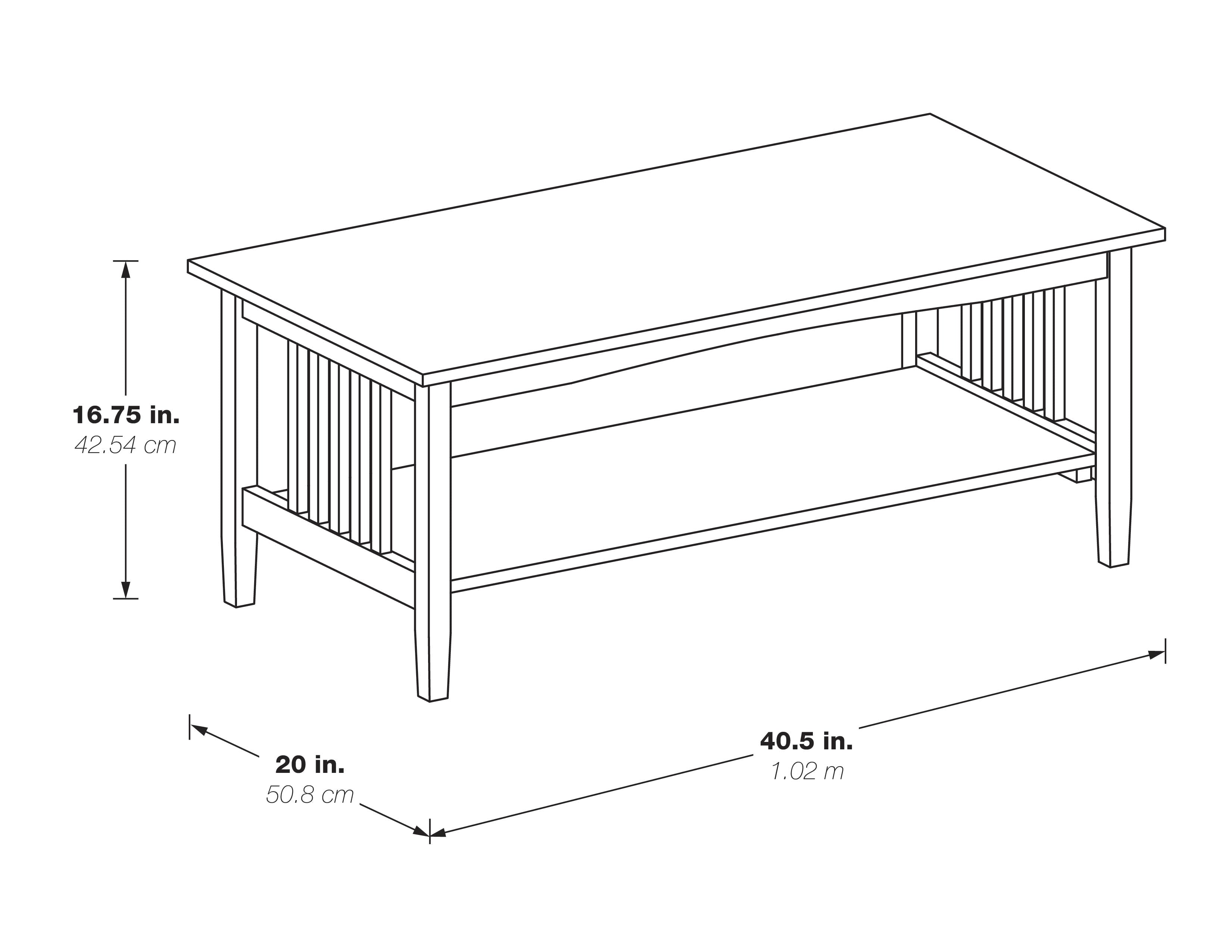Sierra Coffee Table - White Finish
