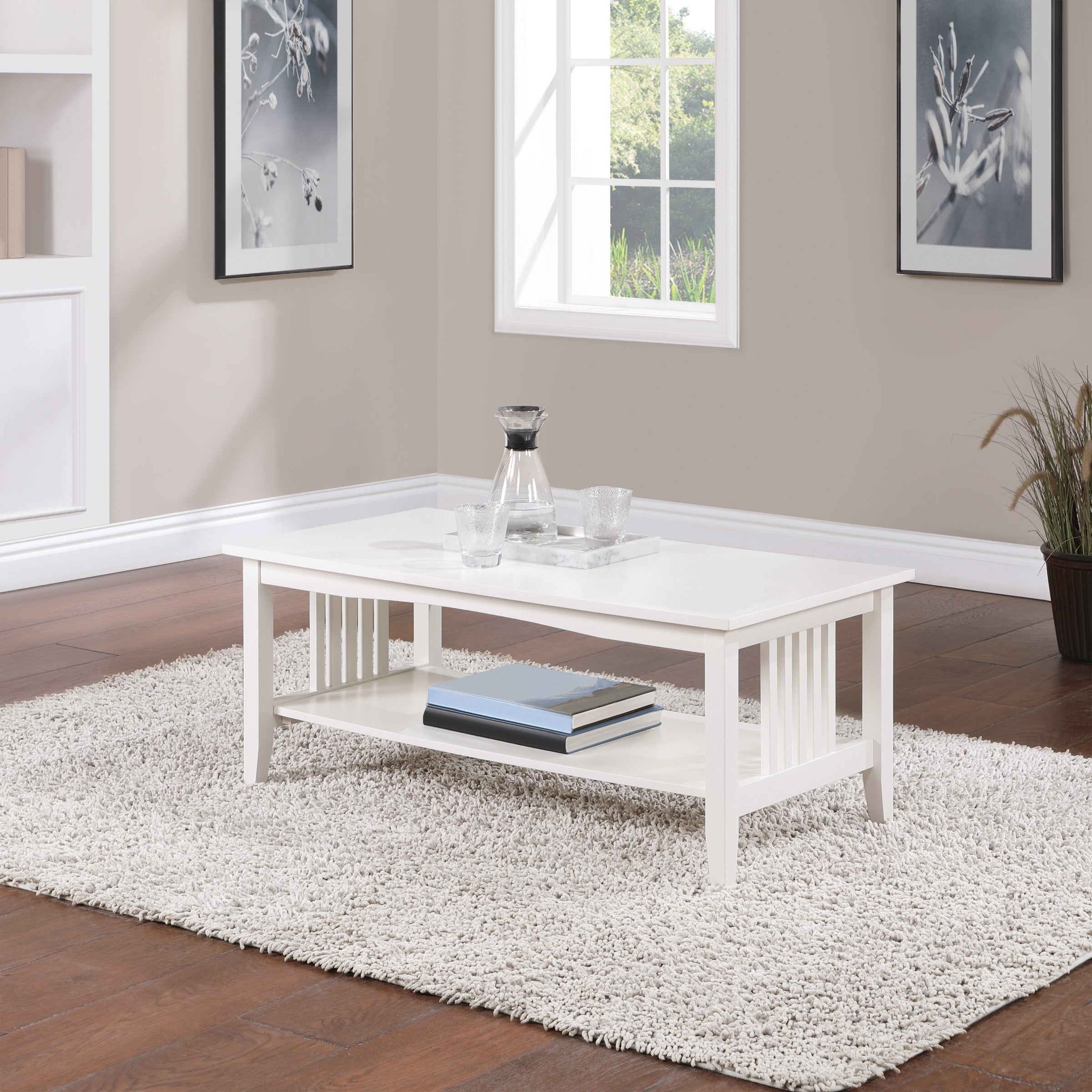 Sierra Coffee Table - White Finish