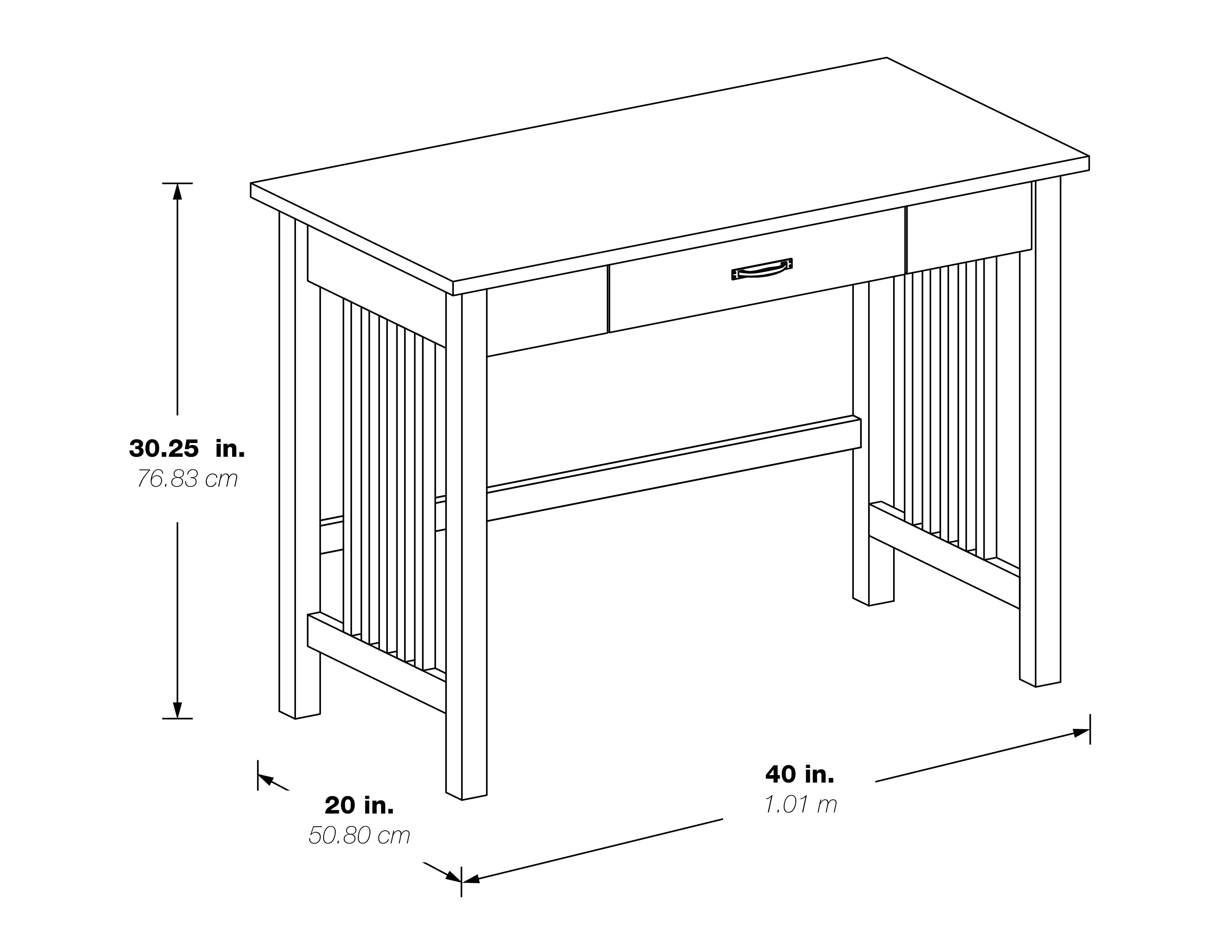 Sierra Writing Desk - Ash Finish
