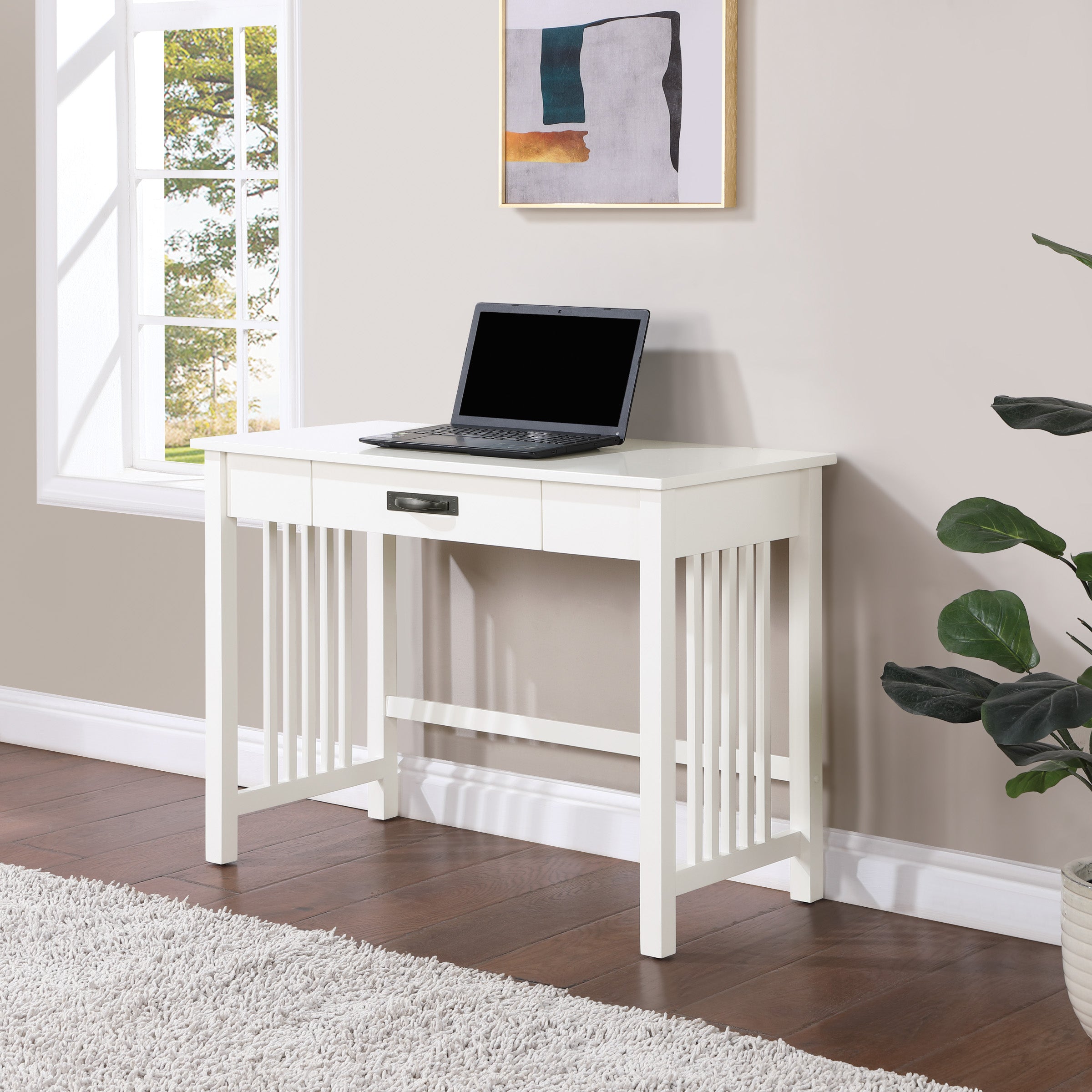 Sierra Writing Desk - White Finish