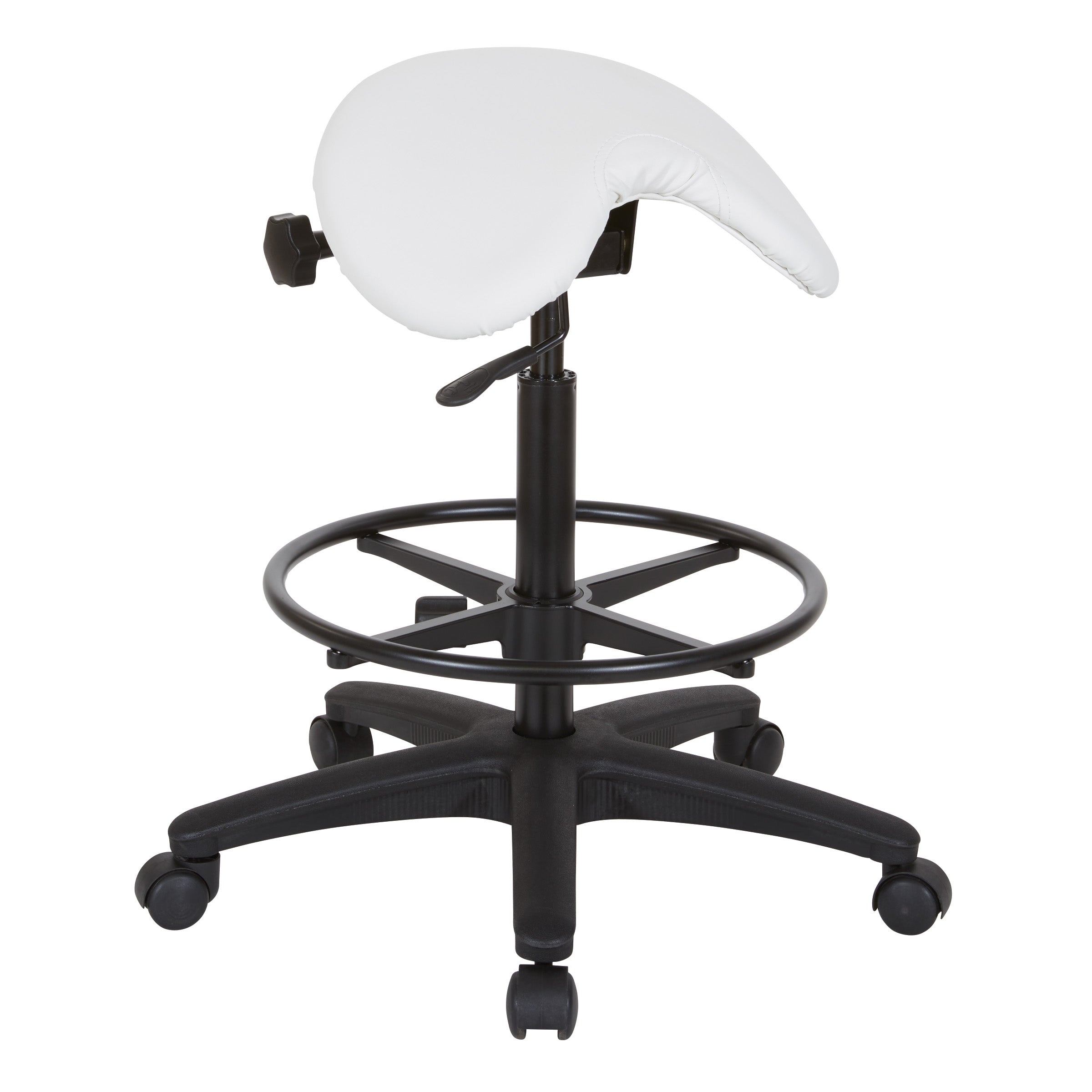 Backless Stool with Saddle Seat - Dillon Snow