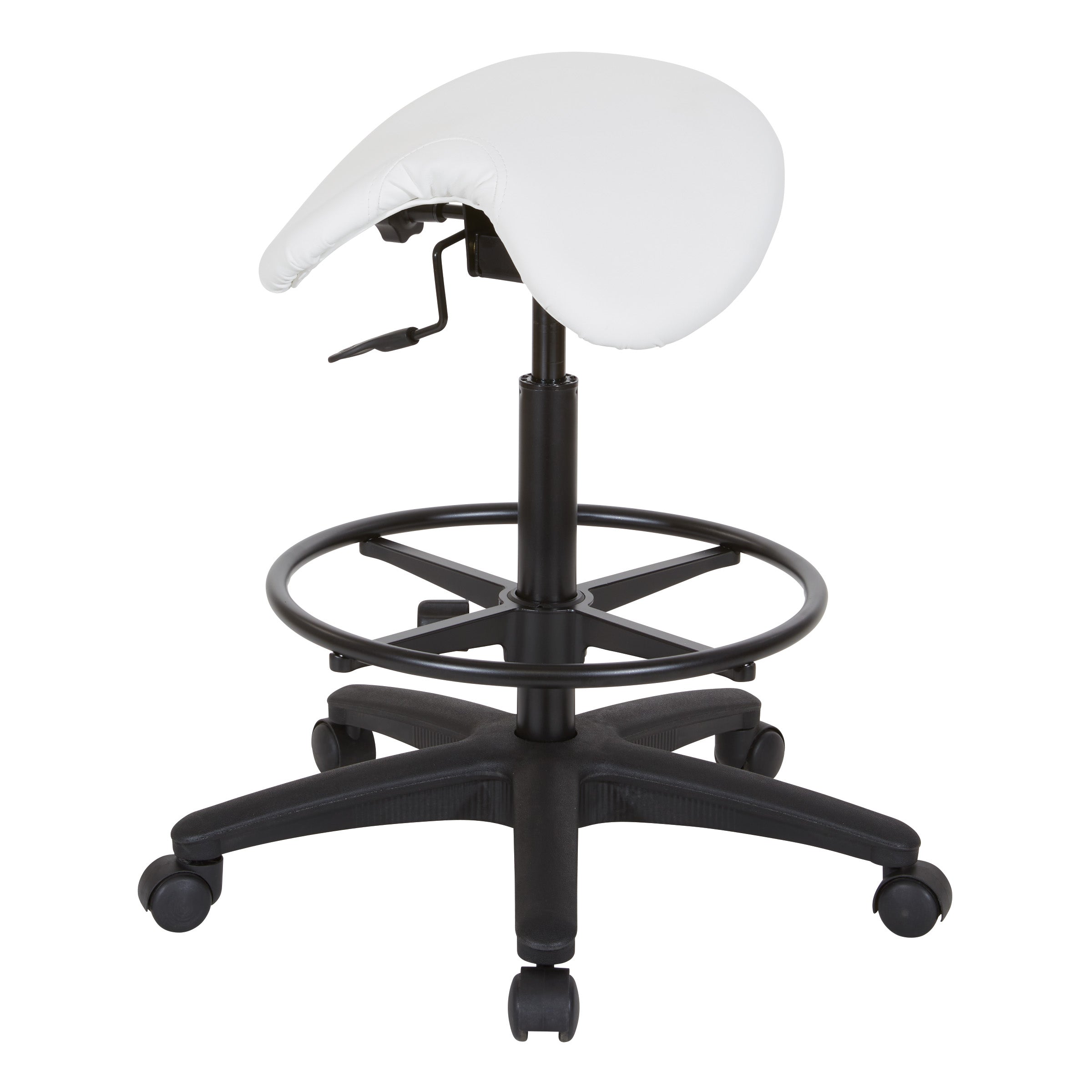 Backless Stool with Saddle Seat - Dillon Snow