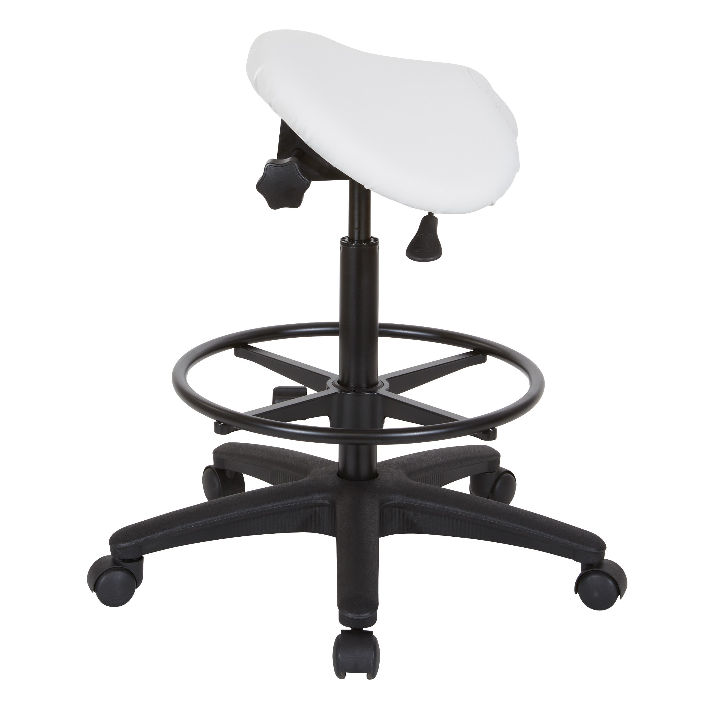 Backless Stool with Saddle Seat - Dillon Snow