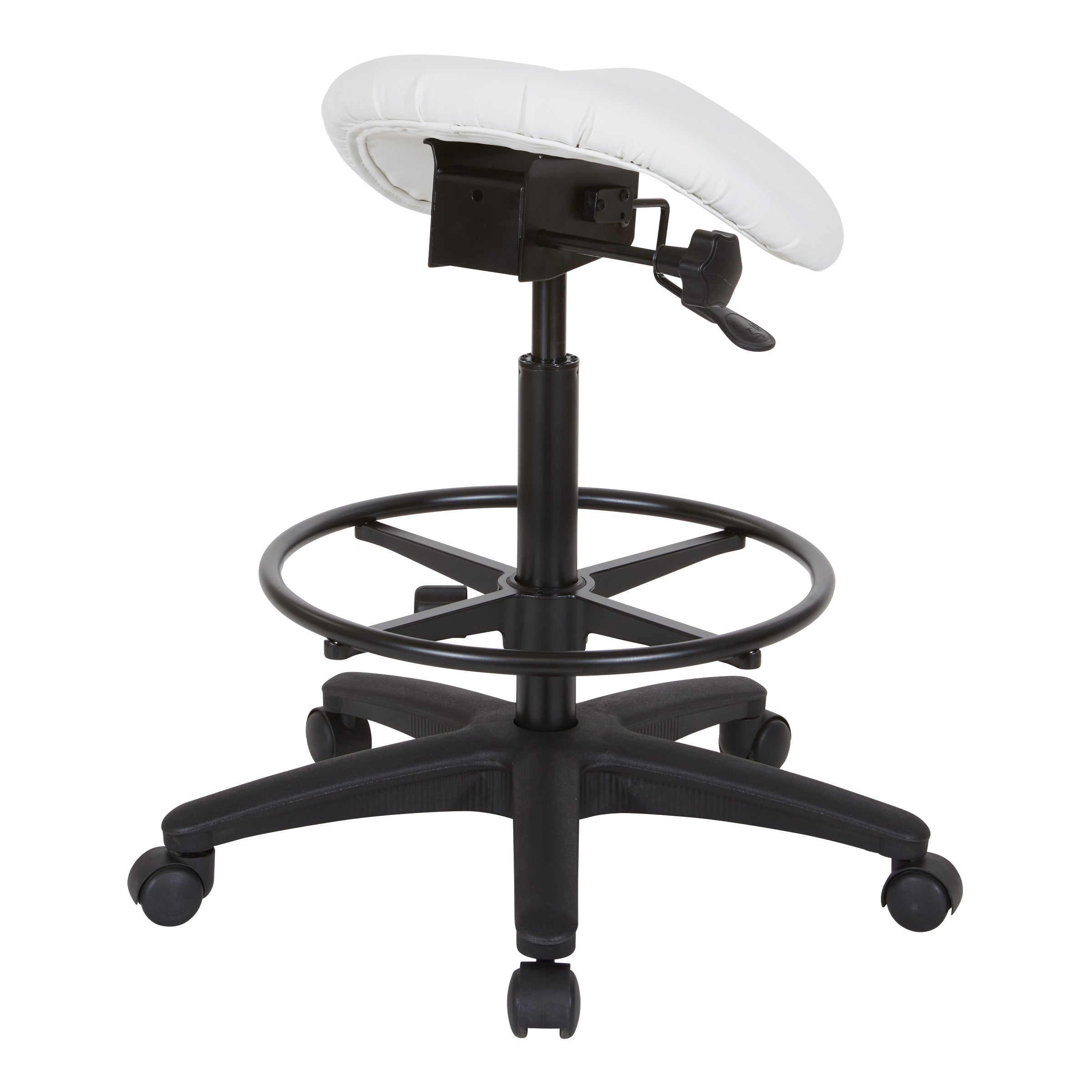 Backless Stool with Saddle Seat - Dillon Snow