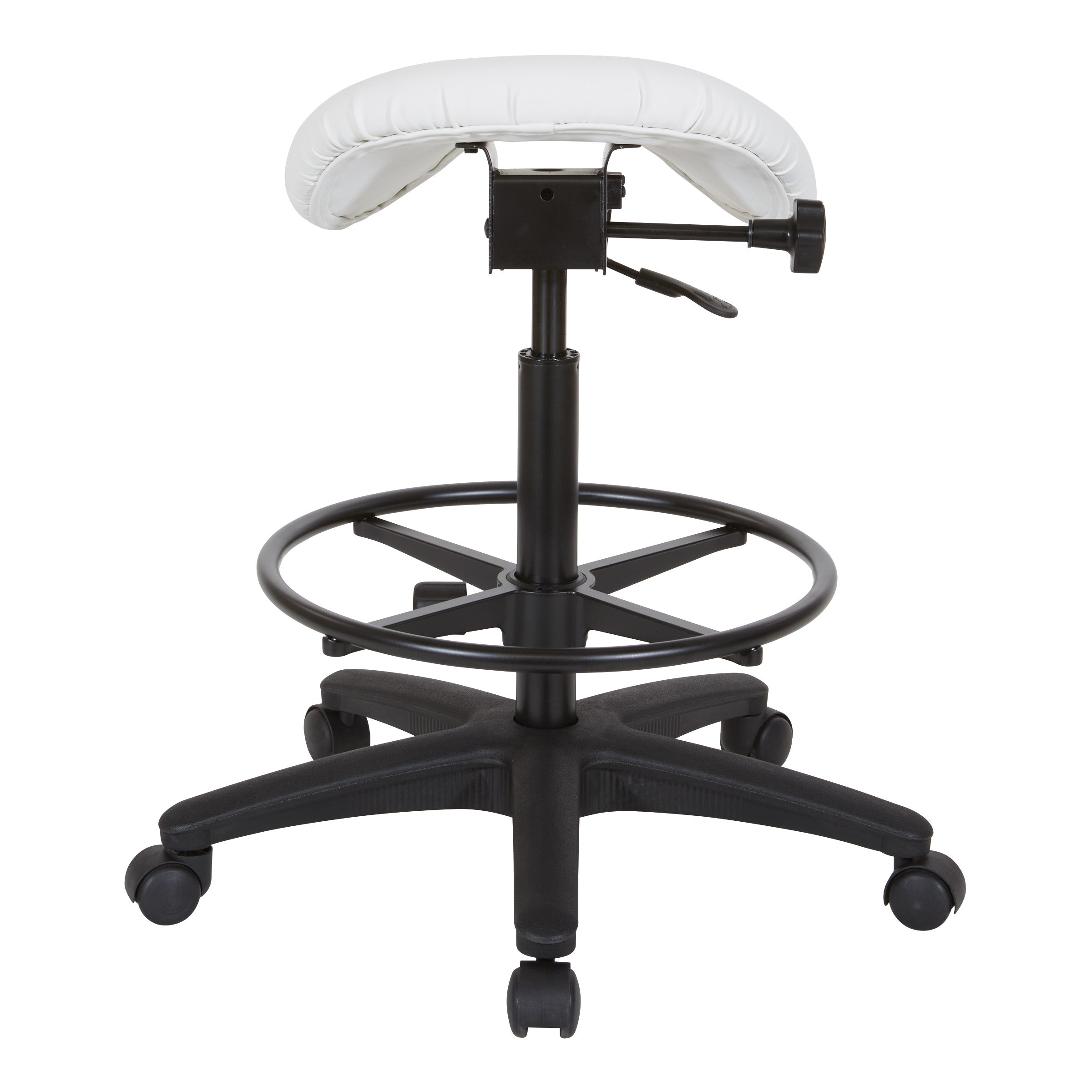 Backless Stool with Saddle Seat - Dillon Snow