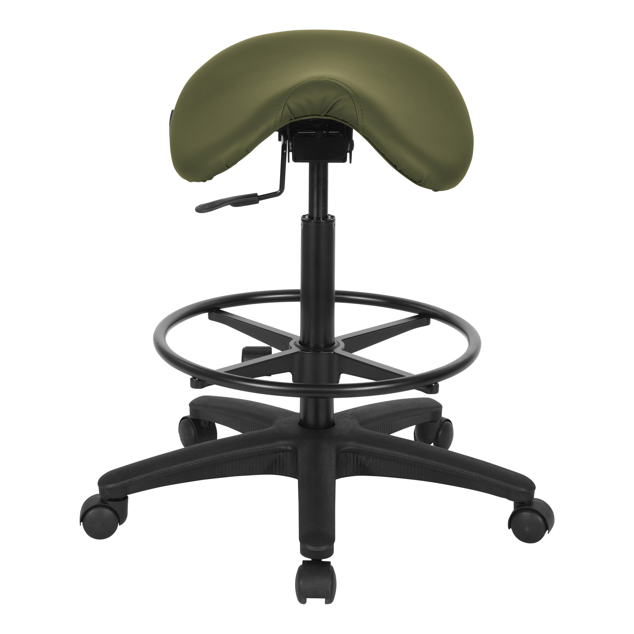 Backless Stool with Saddle Seat - Dillon Sage
