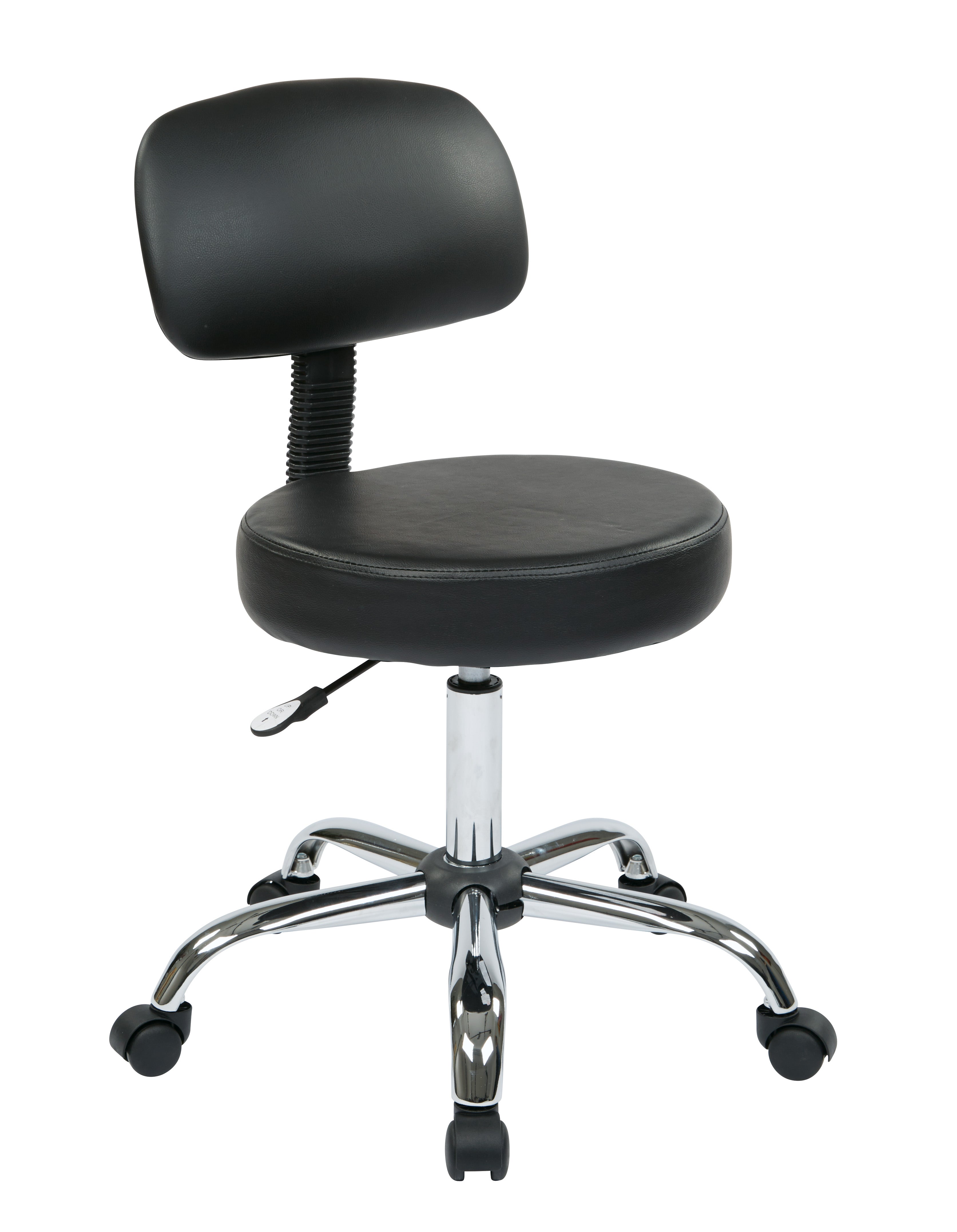 Pneumatic Drafting Chair - Black