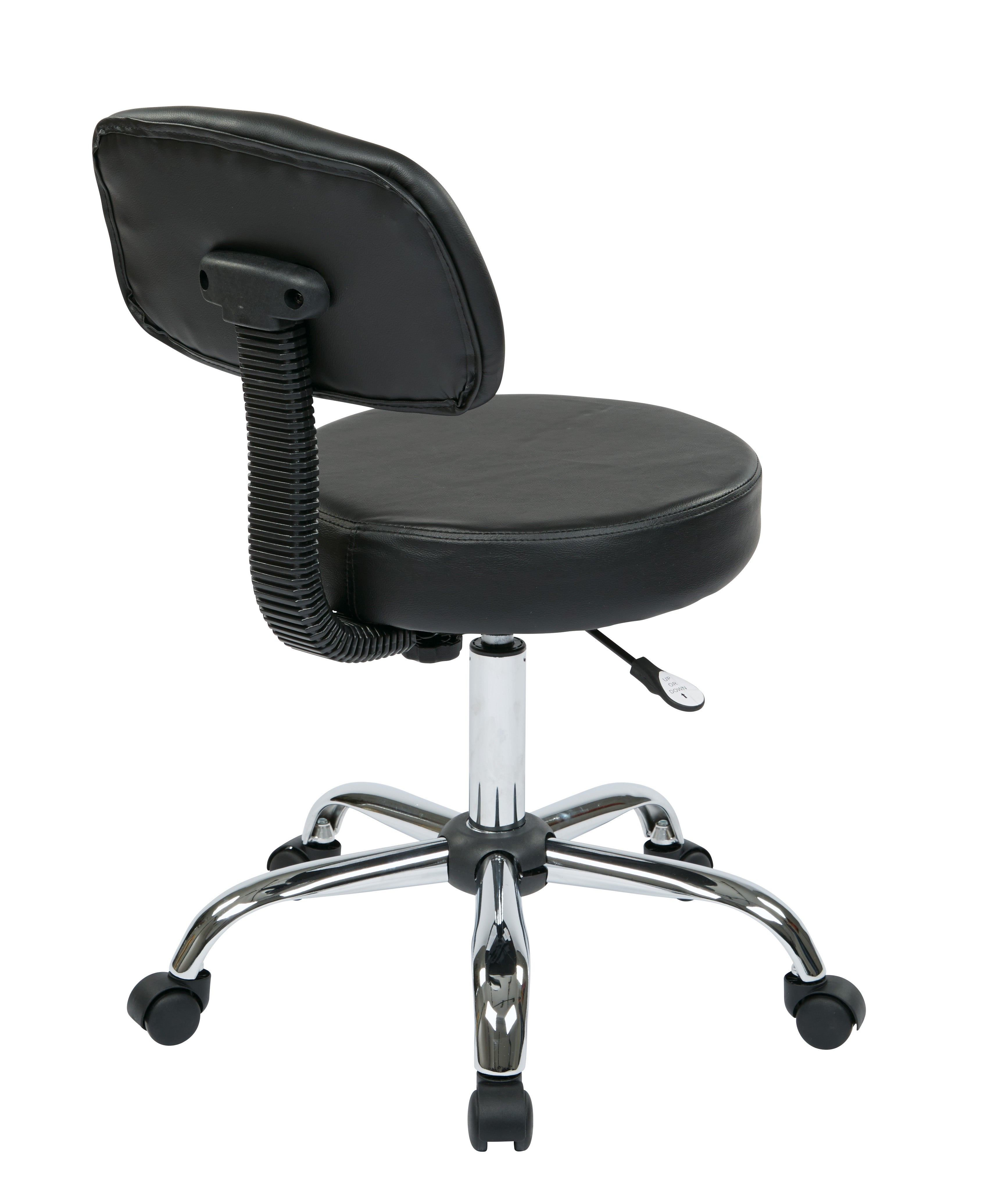 Pneumatic Drafting Chair - Black