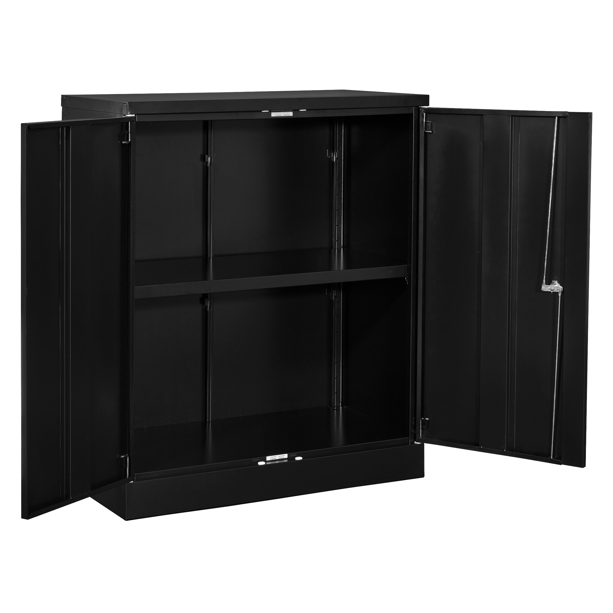 42" High Storage Cabinet - Black