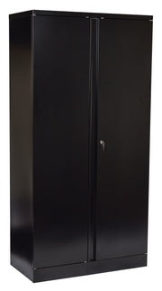 72" High Storage Cabinet With 4 Adjustable Shelf - Black