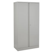 72" High Storage Cabinet With 4 Adjustable Shelf - Light Grey