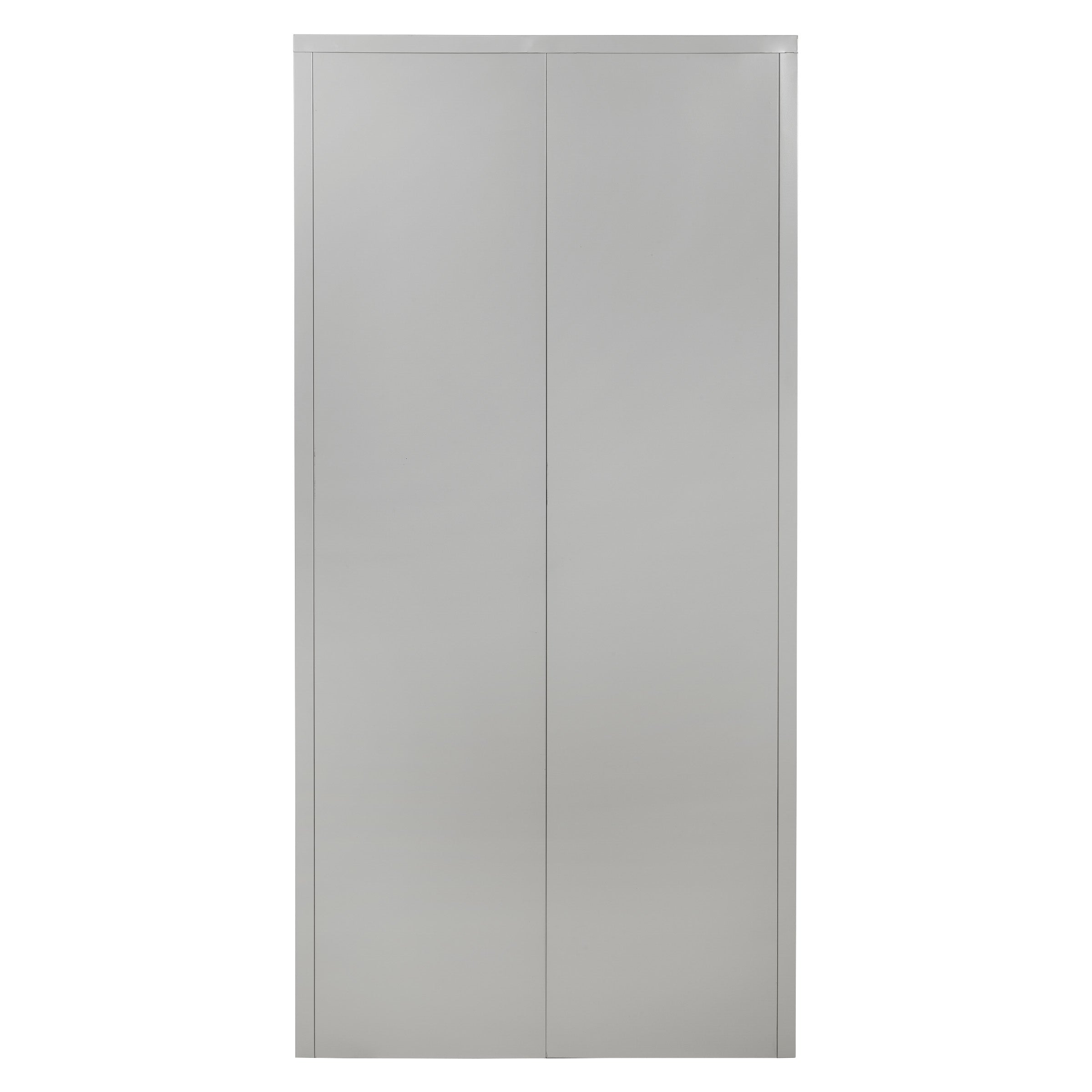 72" High Storage Cabinet With 4 Adjustable Shelf - Light Grey