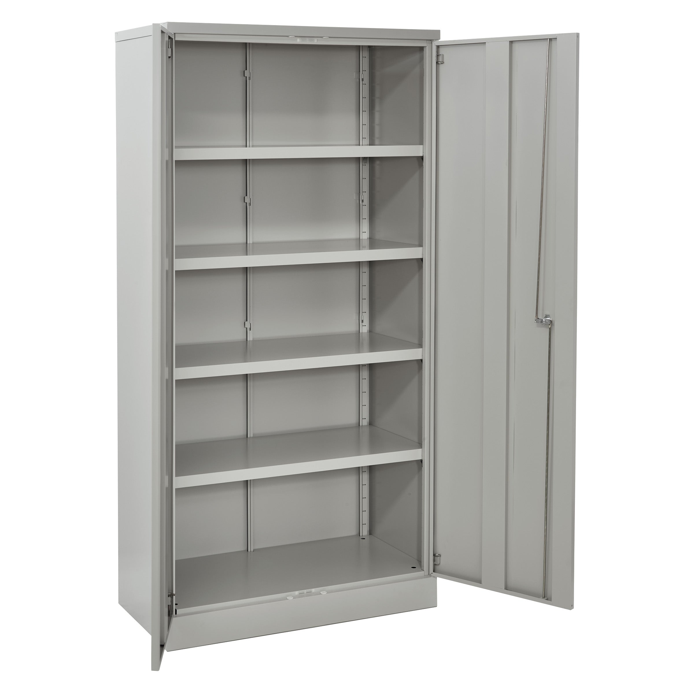 72" High Storage Cabinet With 4 Adjustable Shelf - Light Grey