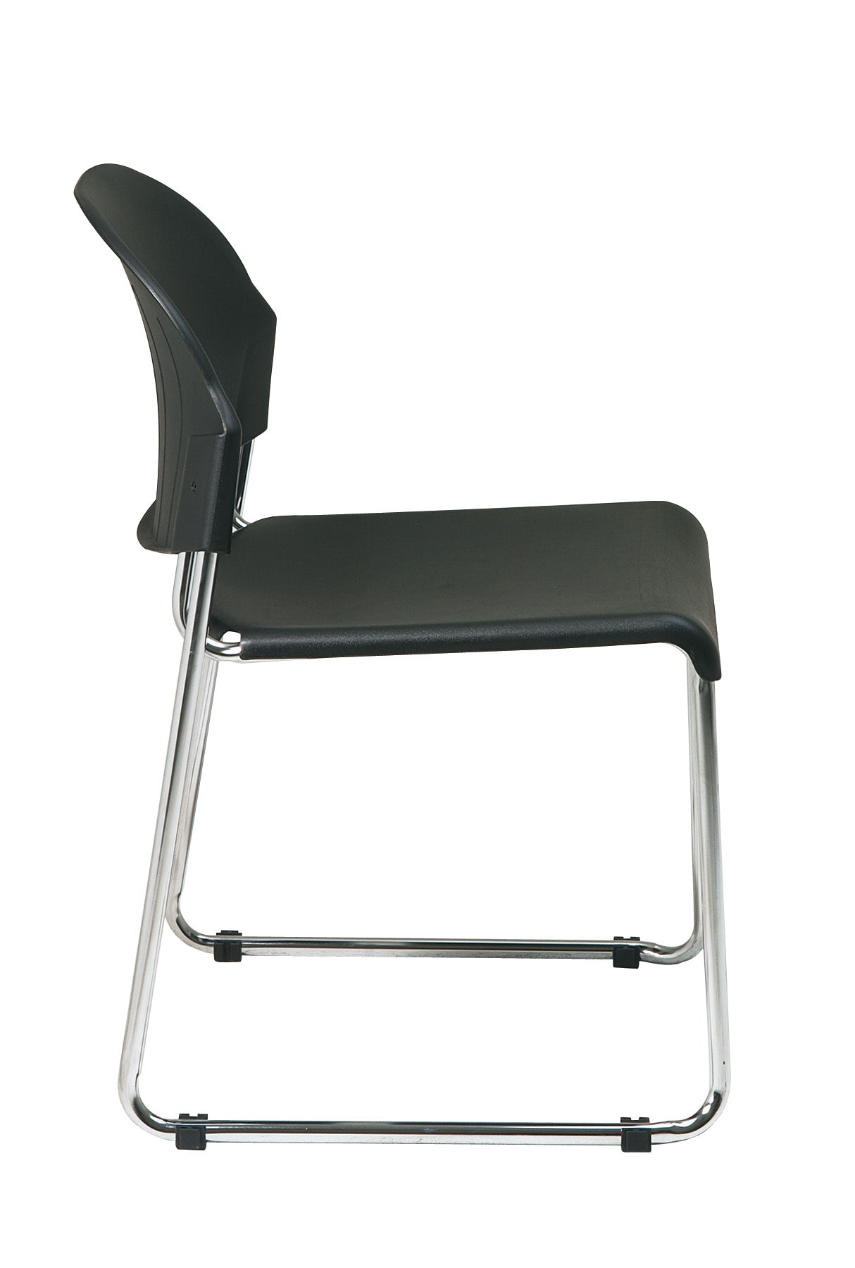Stack Chair with Plastic Seat/Back - Grey