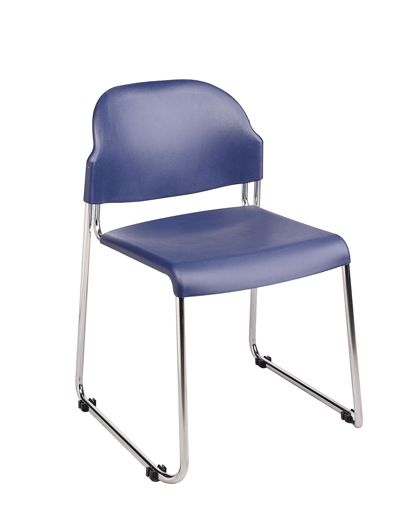 Stack Chair with Plastic Seat/Back - Blue