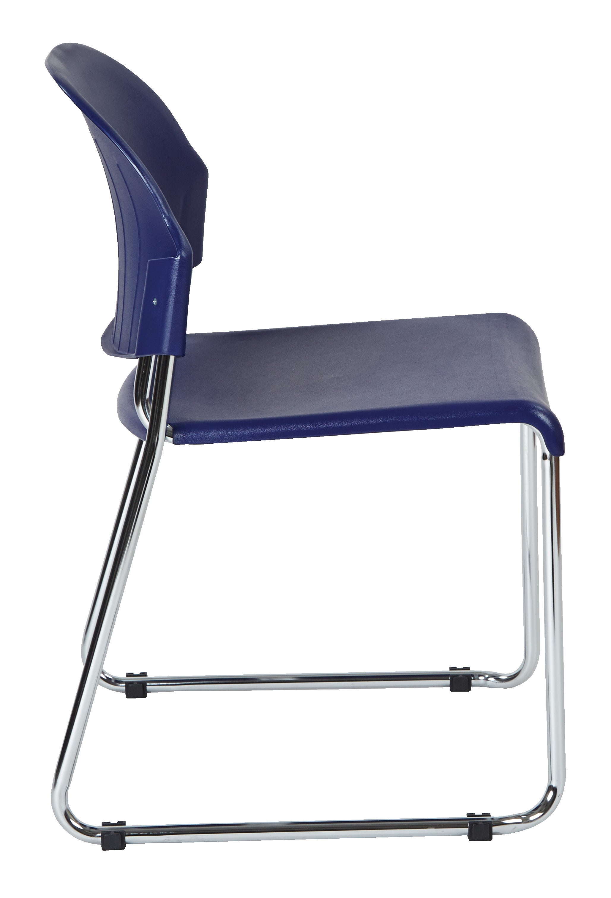 Stack Chair with Plastic Seat/Back - Blue