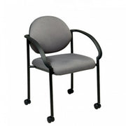Stack Chairs with Casters and Arms - Custom A Grade Fabric