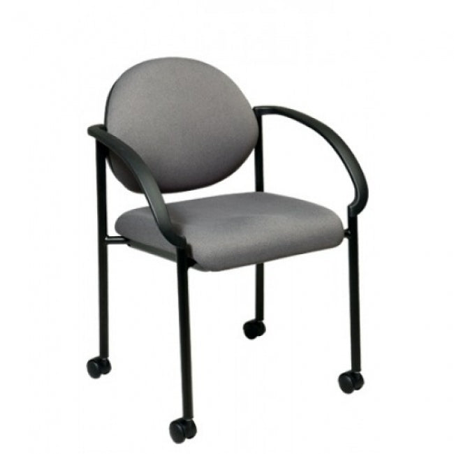 Stack Chairs with Casters and Arms - Custom A Grade Fabric