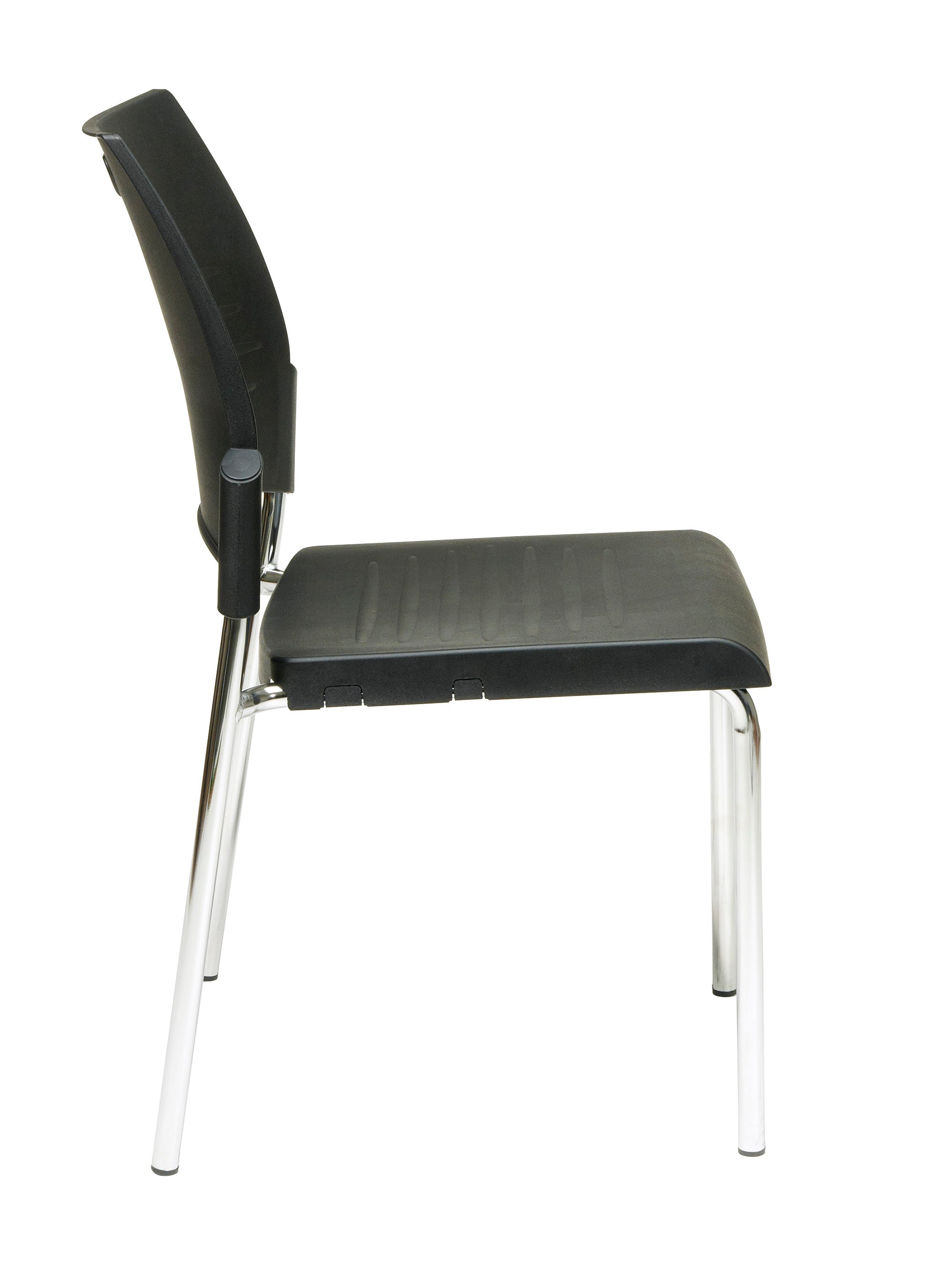 Straight Leg Stack Chair - Black