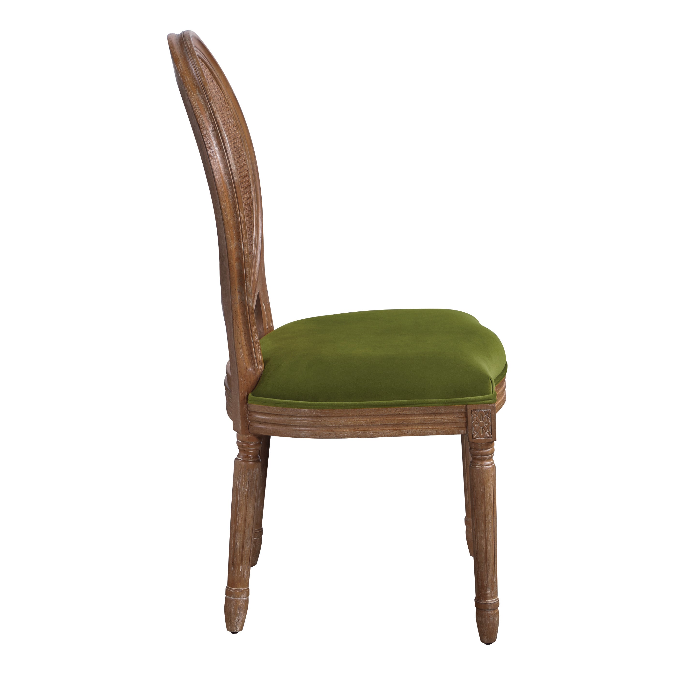 Stella Cane Back Chair - Moss