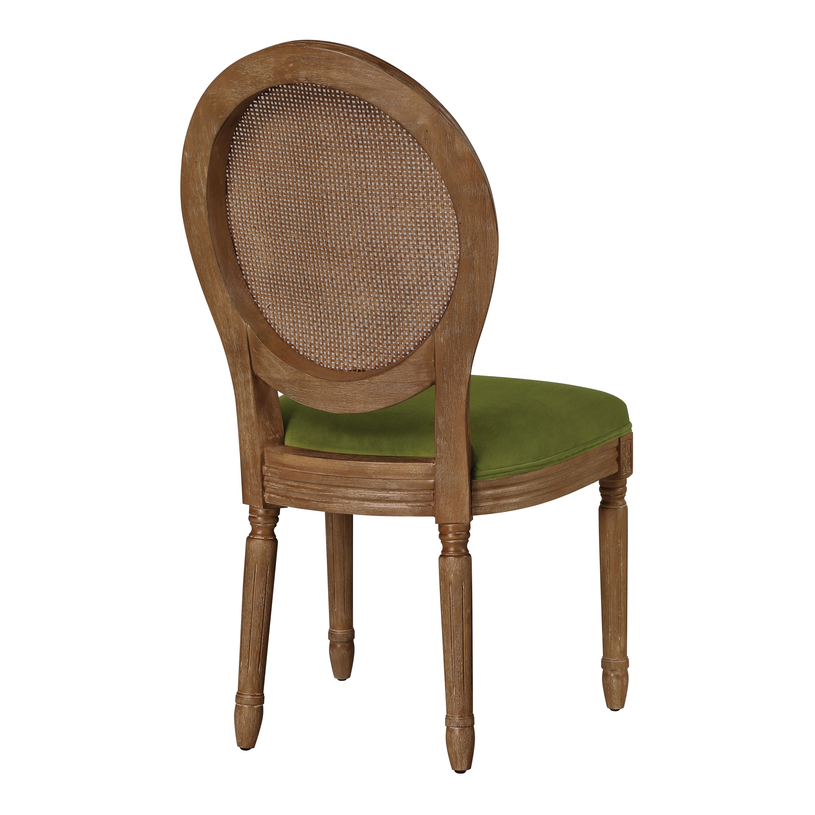 Stella Cane Back Chair - Moss