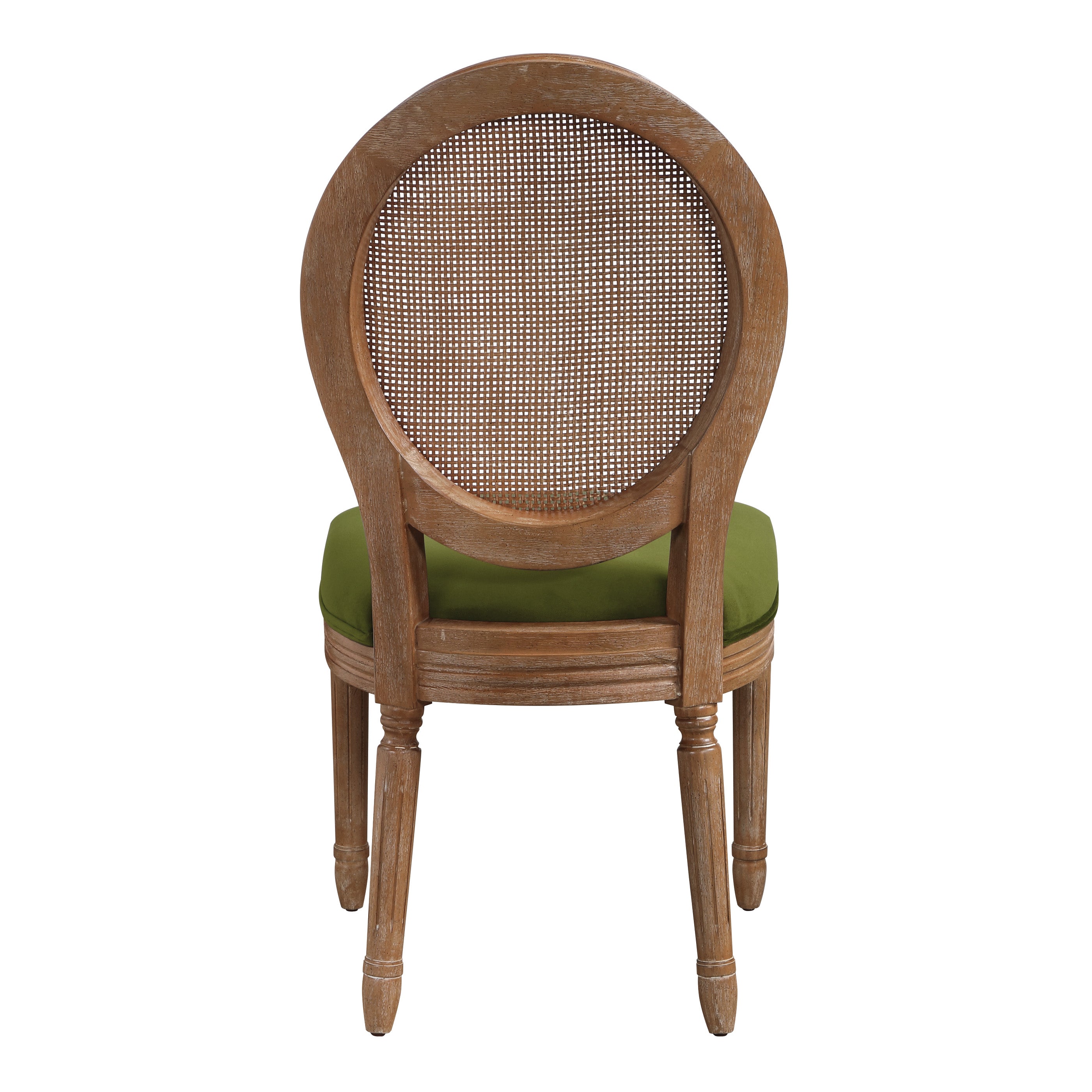 Stella Cane Back Chair - Moss