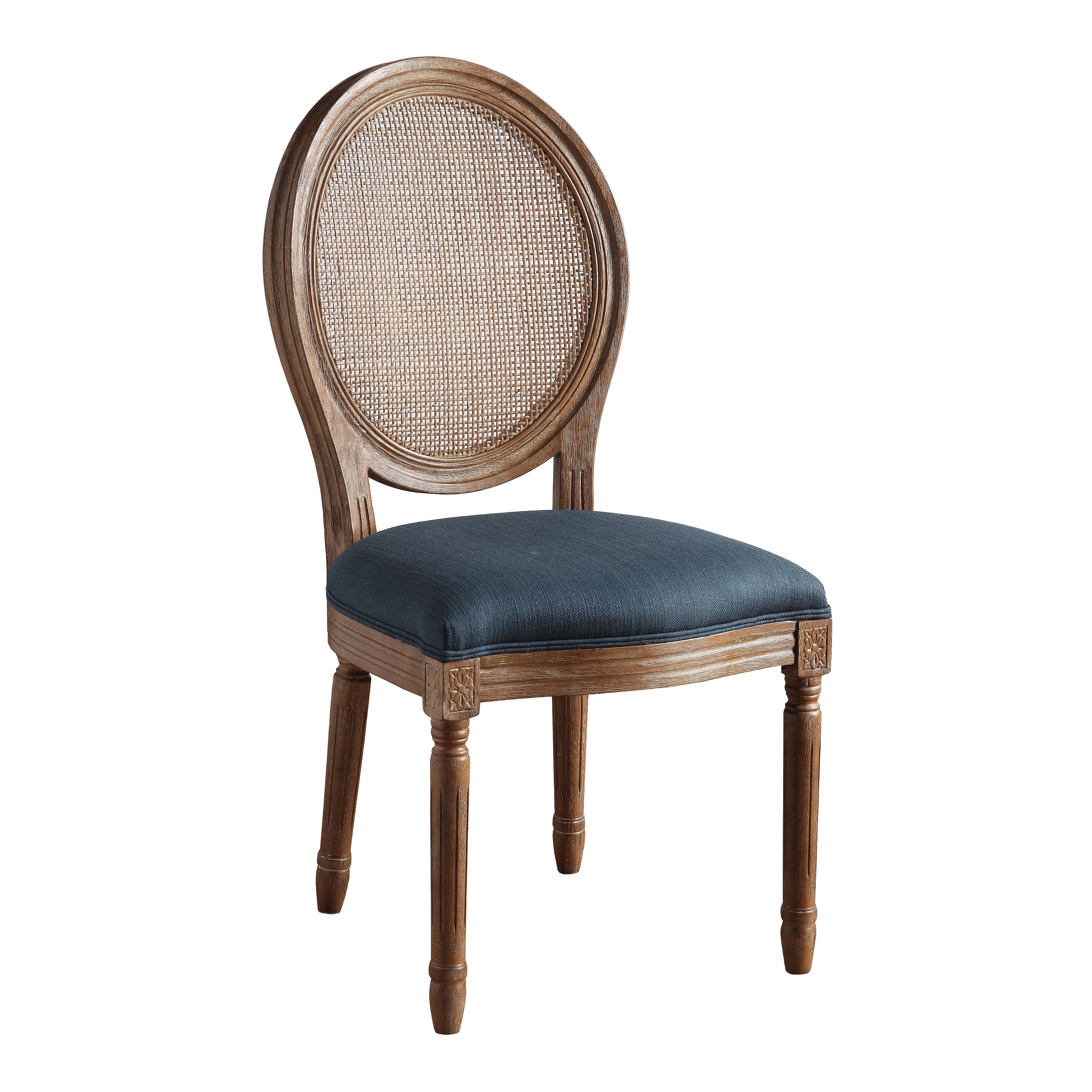 Stella Cane Back Chair - Azure