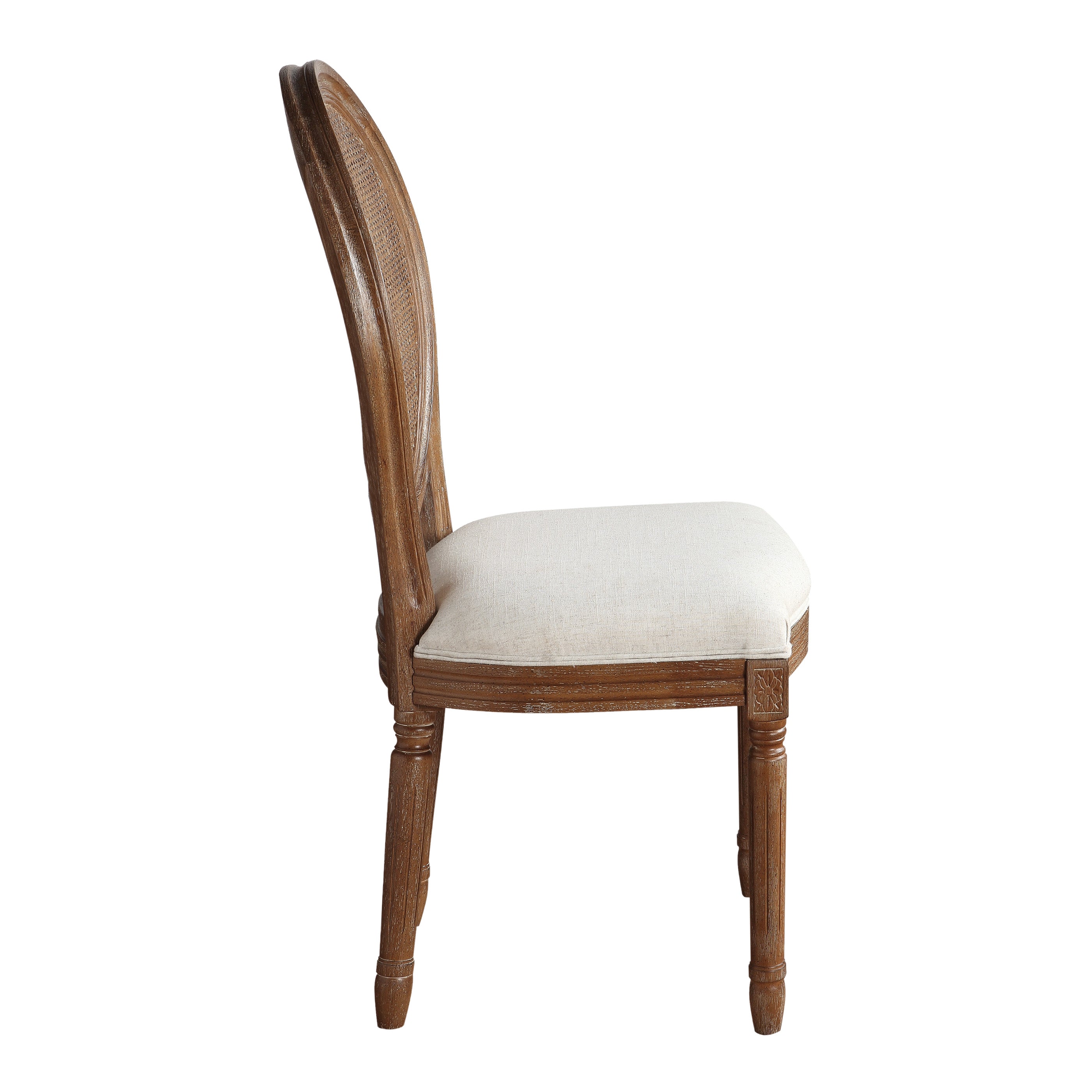 Stella Cane Back Chair - Linen