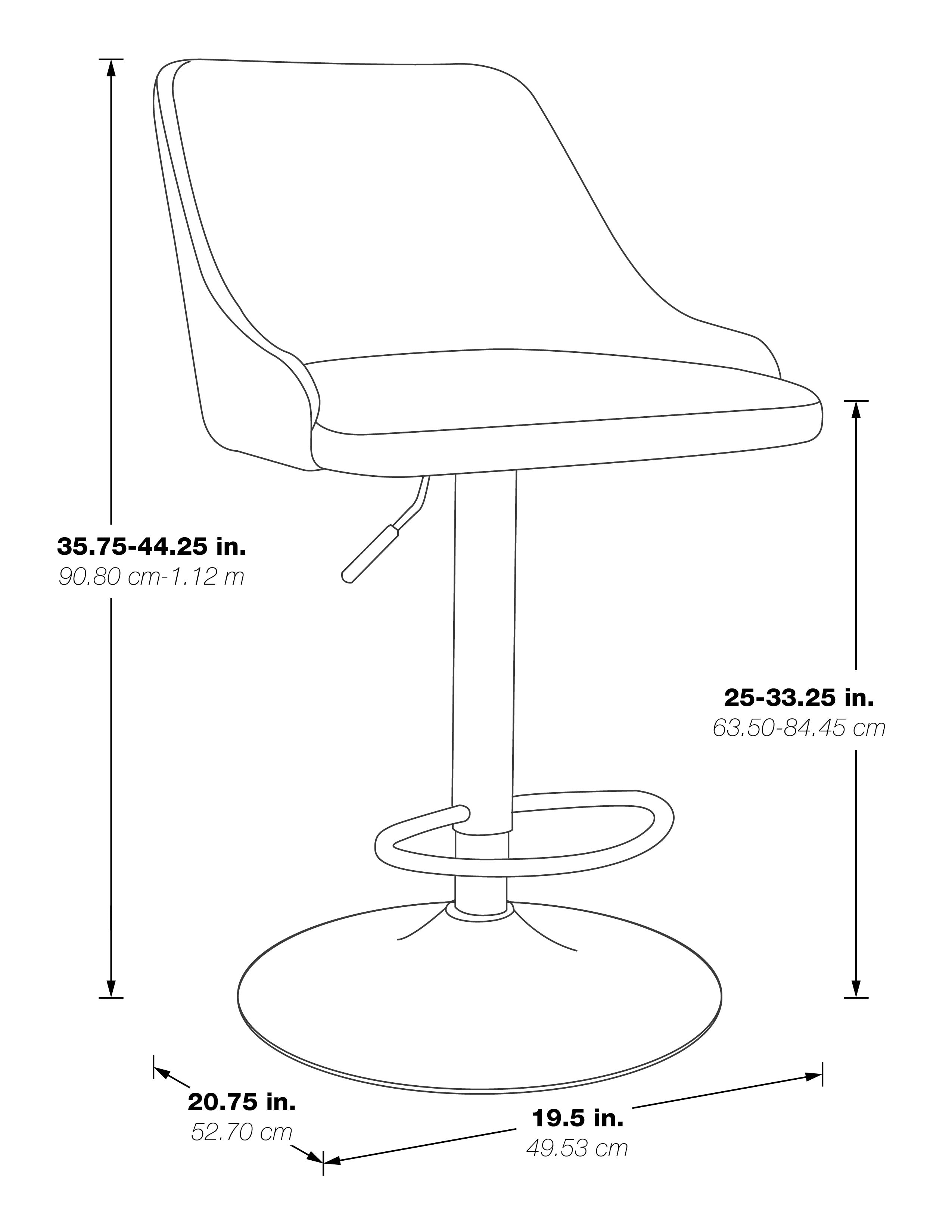 Sylmar Height Adjustable Stool - Sand