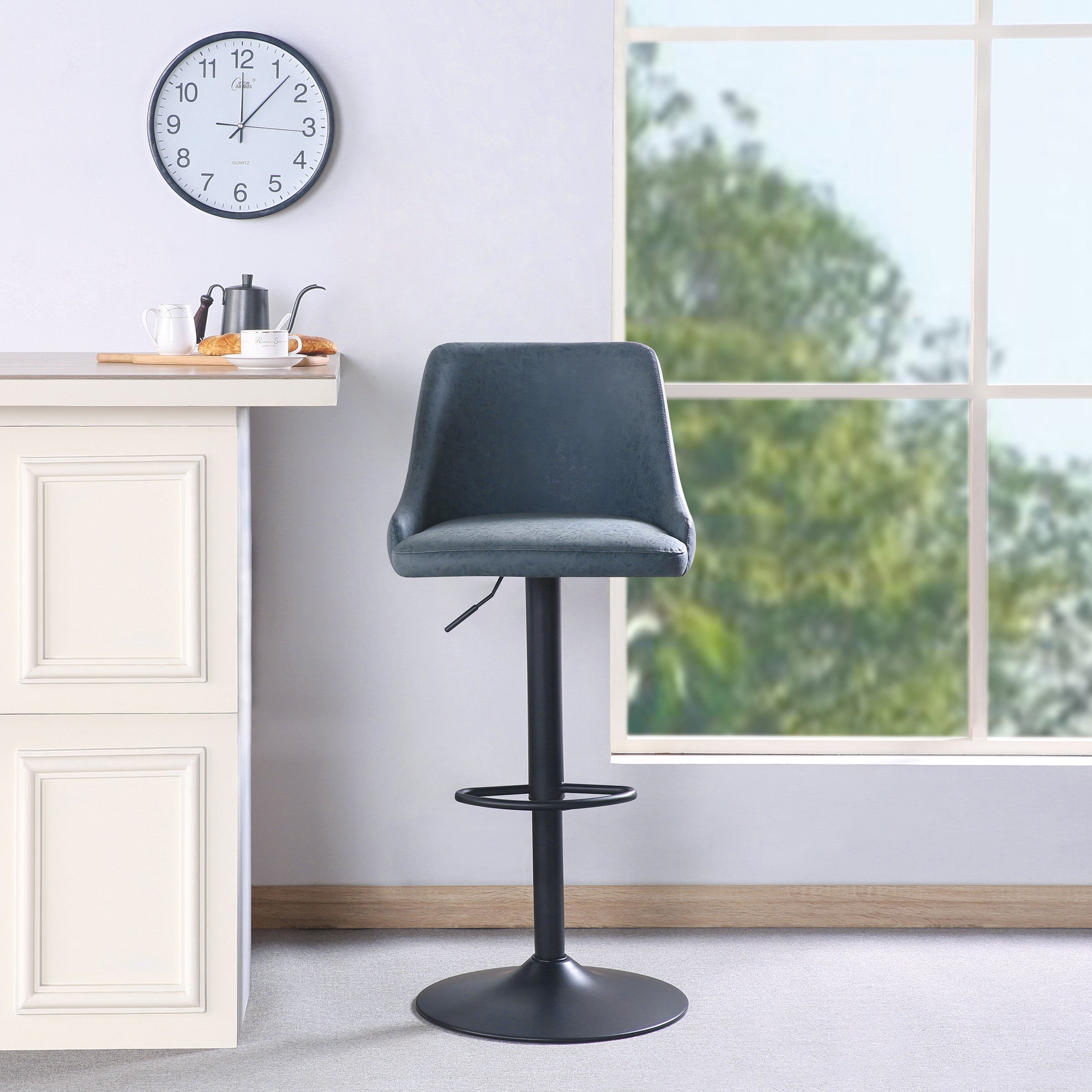 Sylmar Height Adjustable Stool - Navy