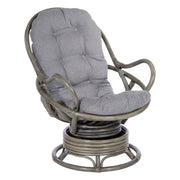 Tahiti Rattan Swivel Rocker - Grey