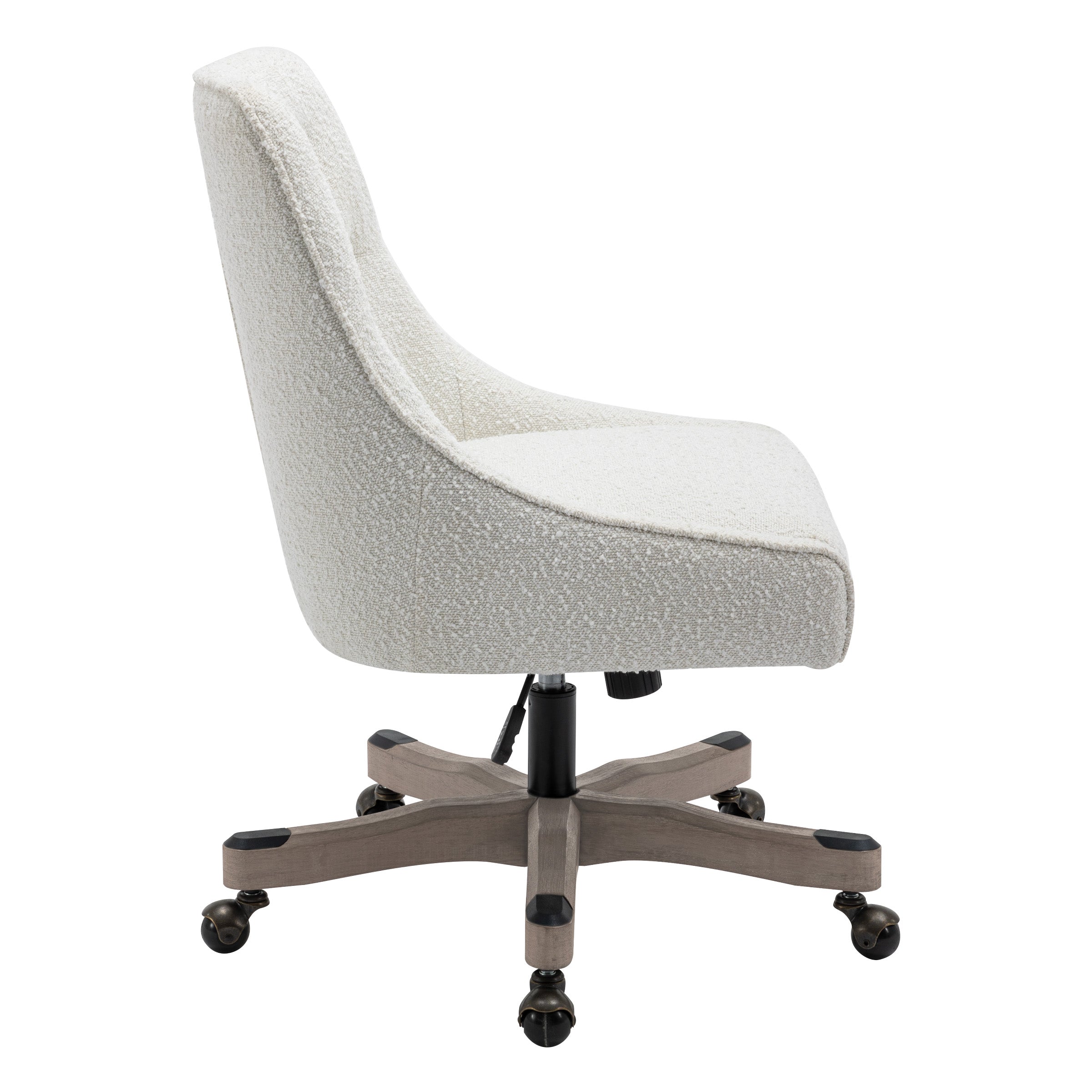 Tindal Office Chair - White Boucle