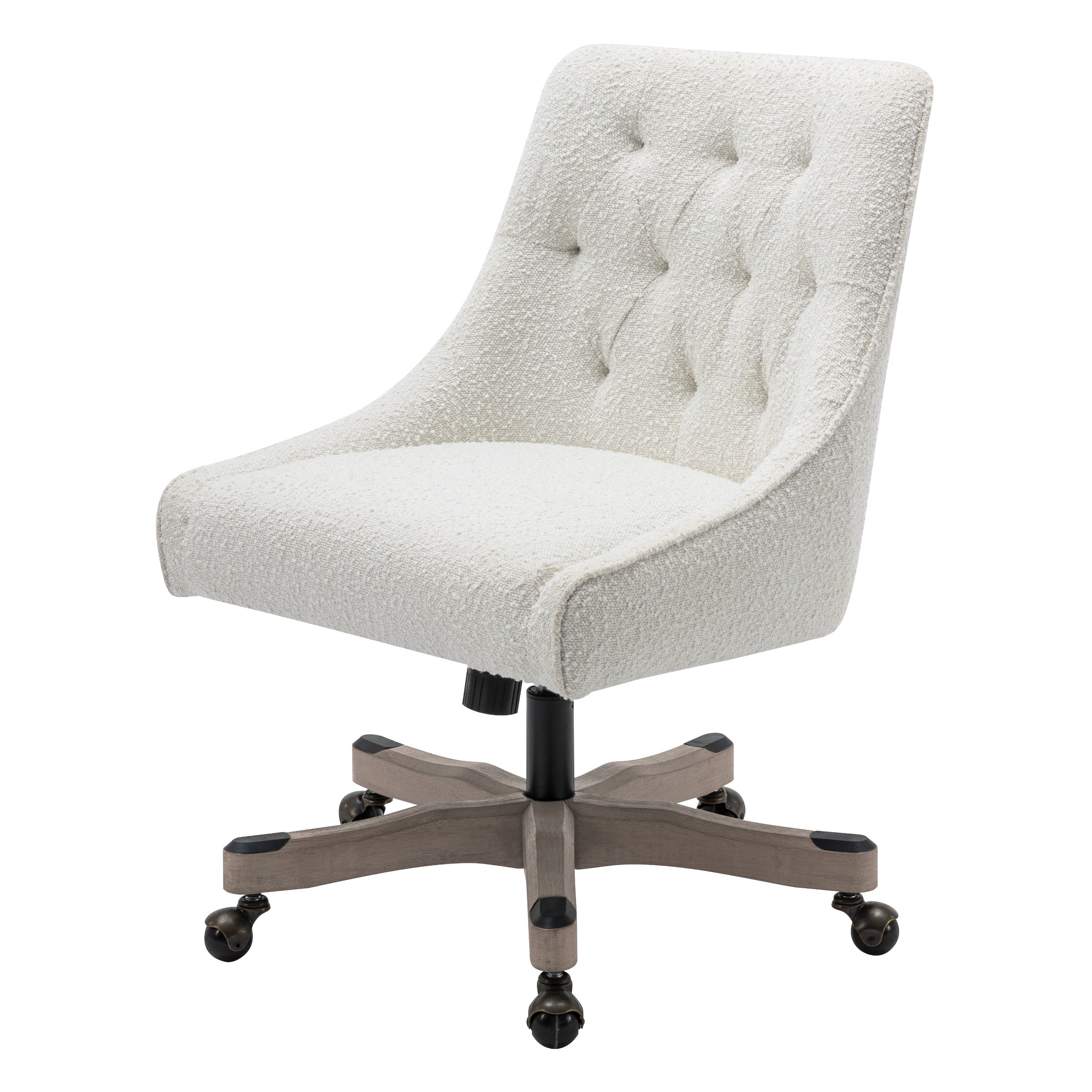 Tindal Office Chair - White Boucle