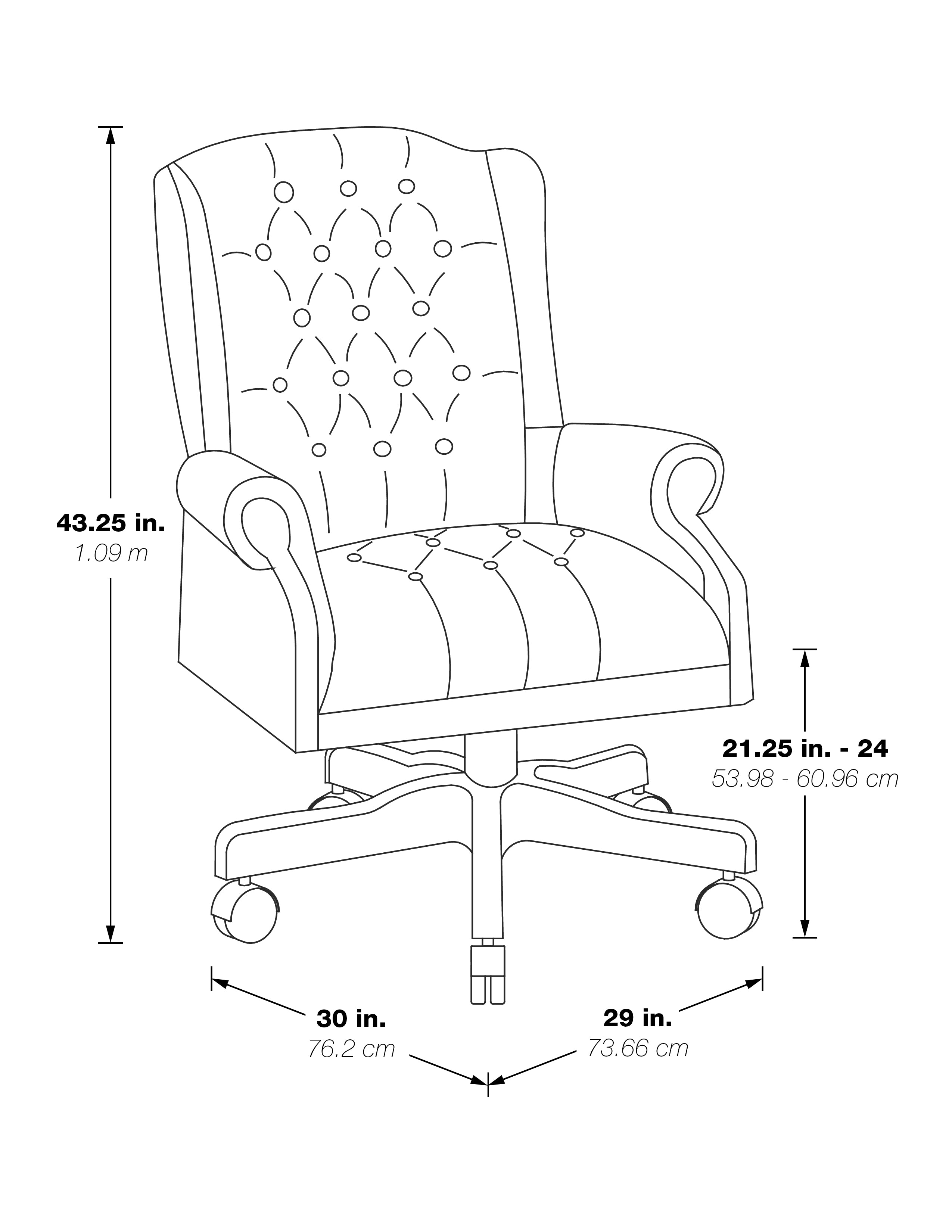 High Back Traditional Ex Chair - Royal Cherry
