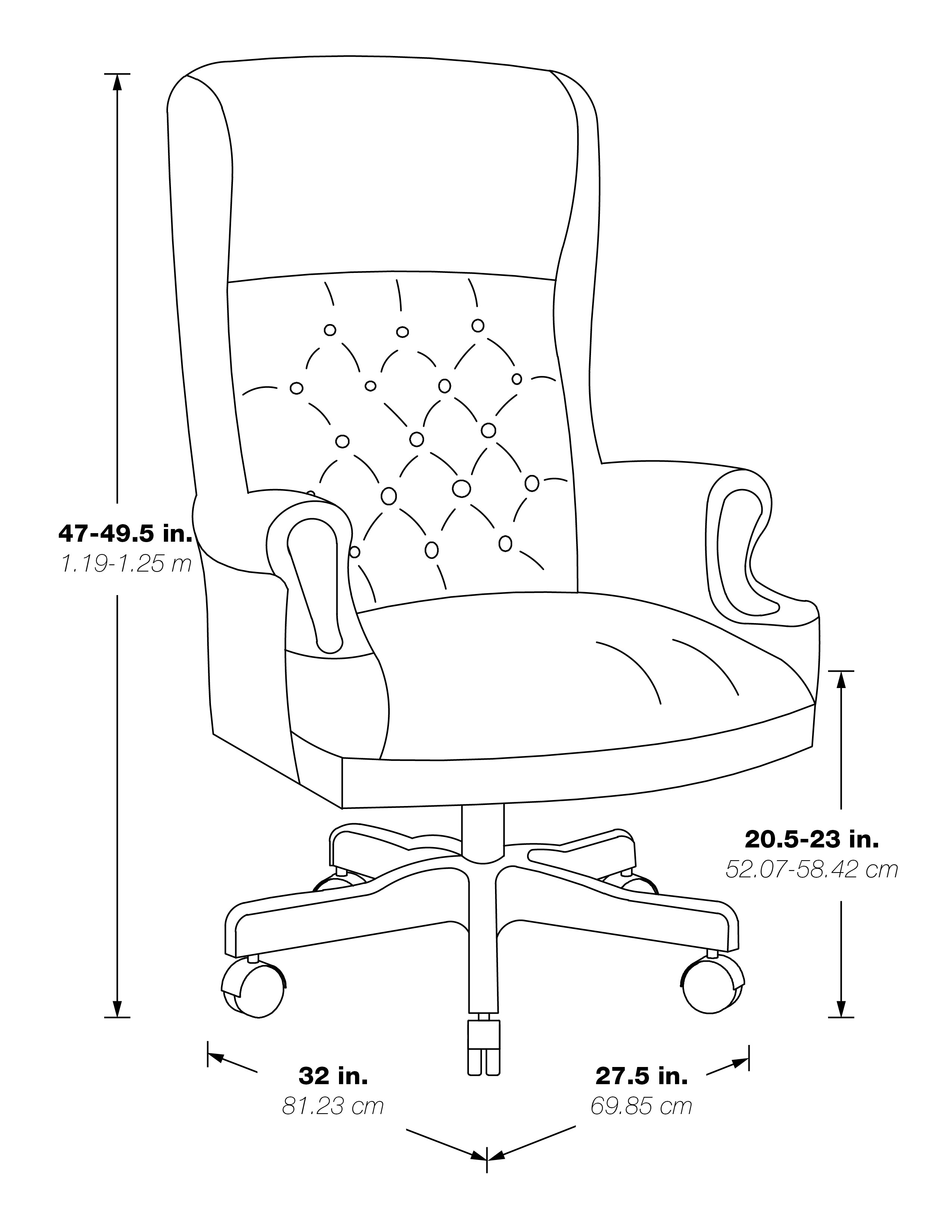 Deluxe High Back Executive Chair - Royal Cherry