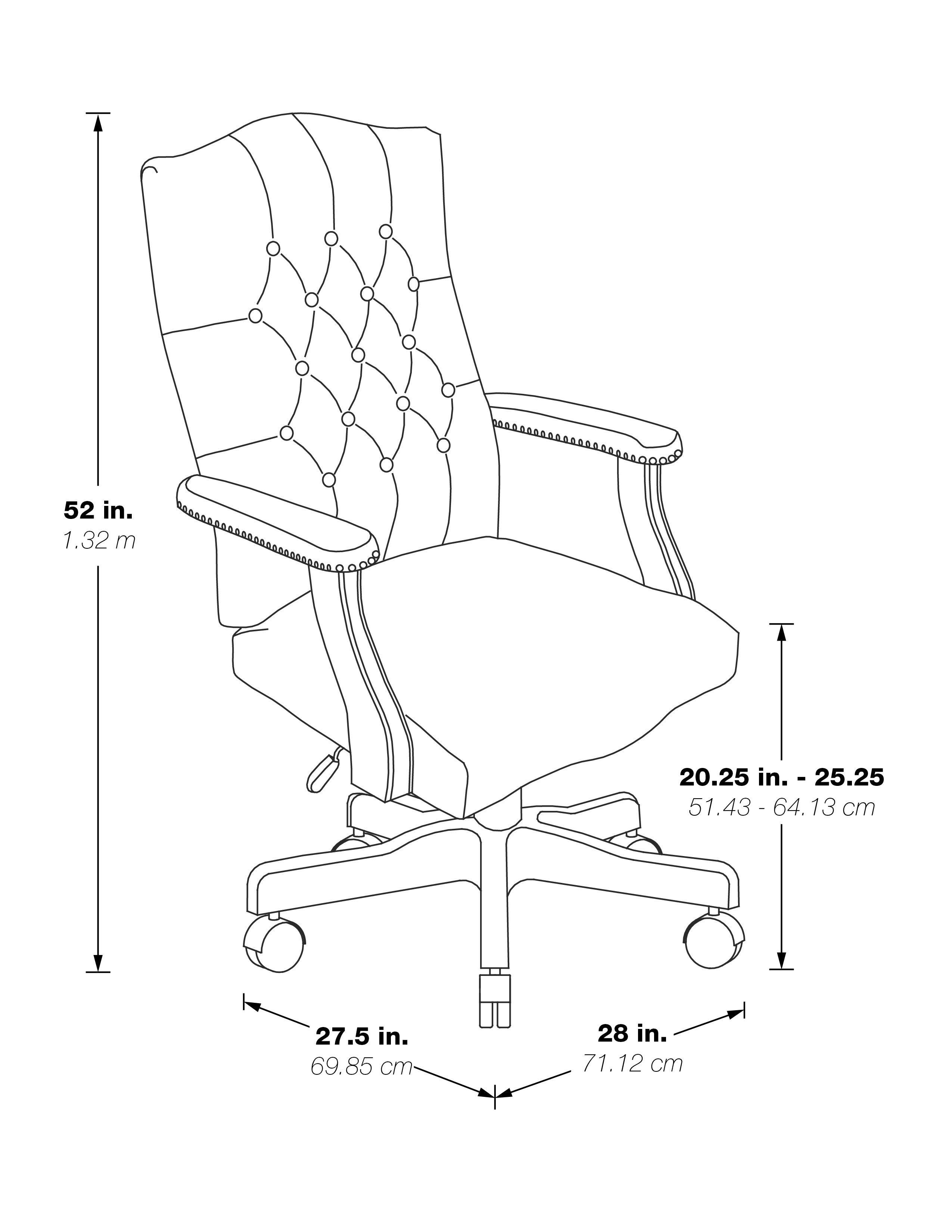 Traditional Executive Chair - Royal Cherry
