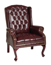 Traditional Queen Anne Style Chair - Royal Cherry