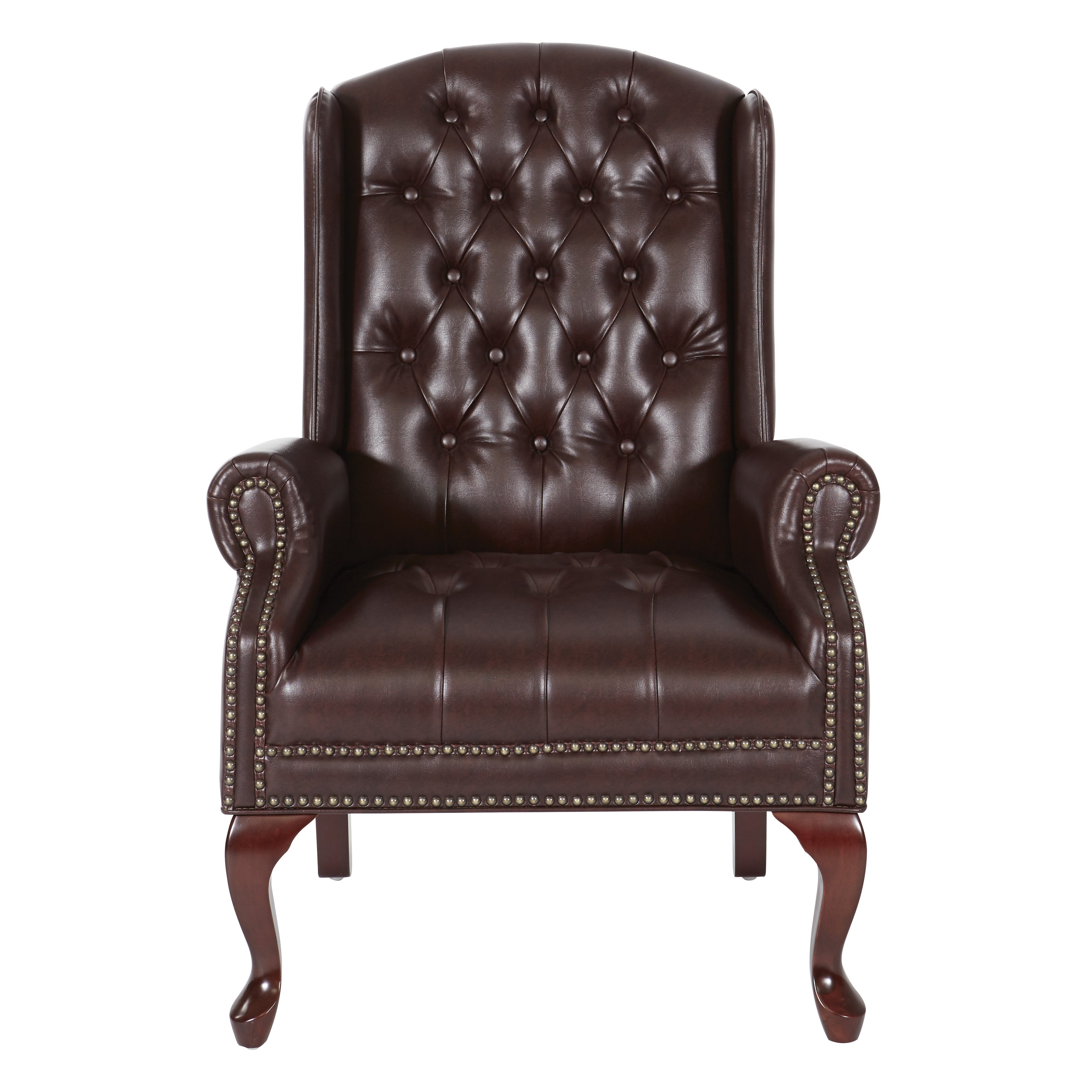 Traditional Queen Anne Style Chair - Royal Cherry
