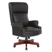 Executive High Back Chair - Black / Royal Cherry