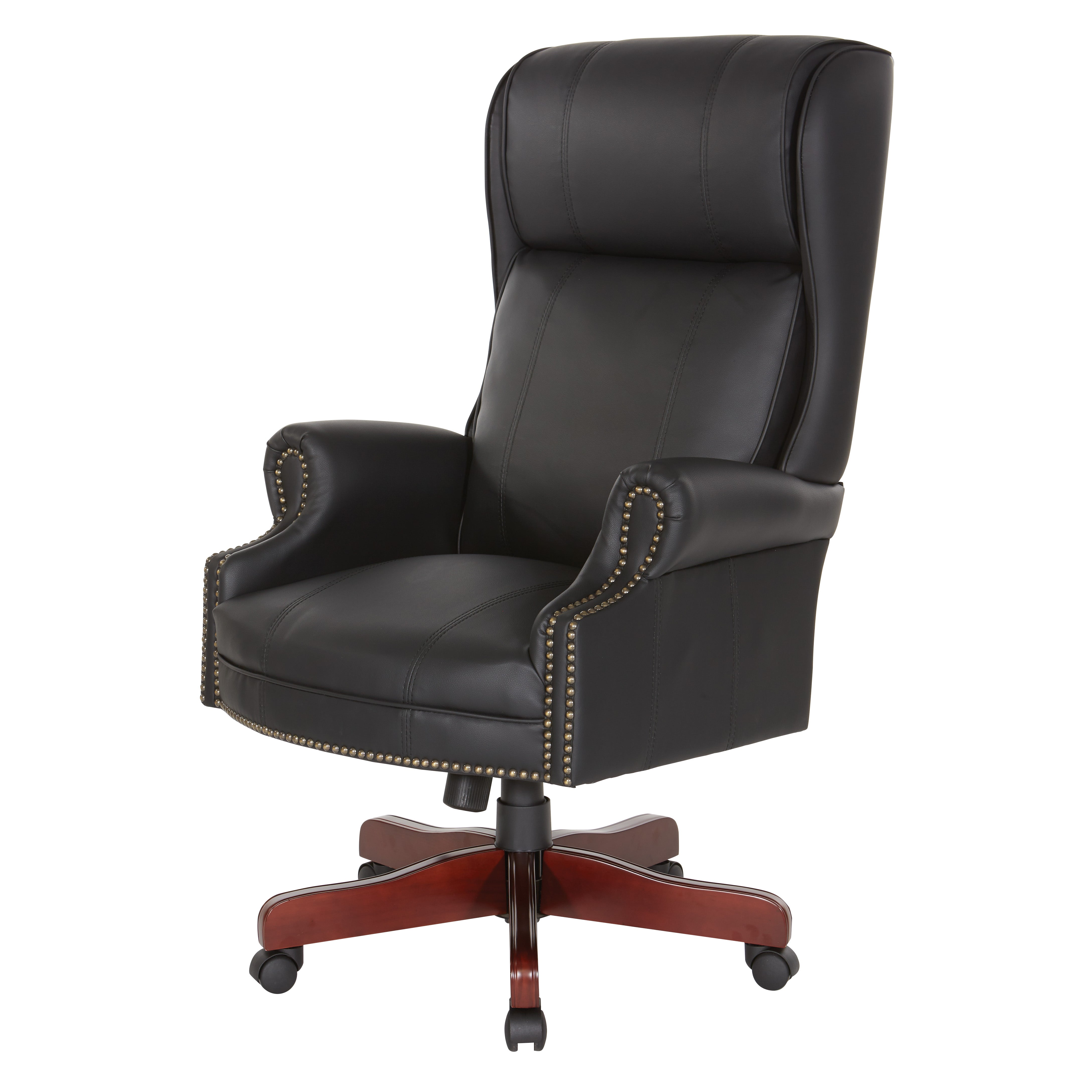 Executive High Back Chair - Black / Royal Cherry
