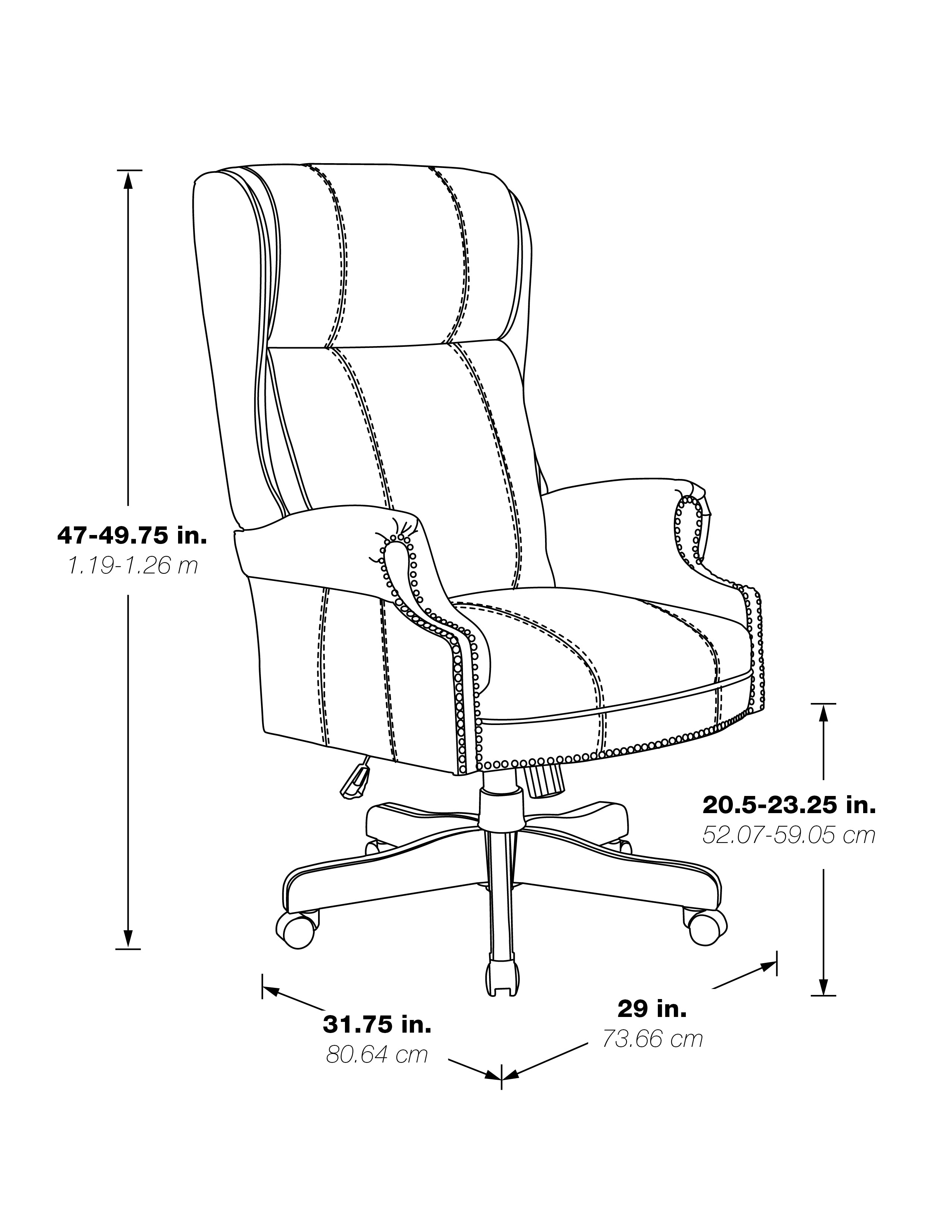 Executive High Back Chair - Black / Royal Cherry