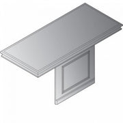 Townsend 66X30 Desk Set, Top/Modesty Panel - Royal Cherry