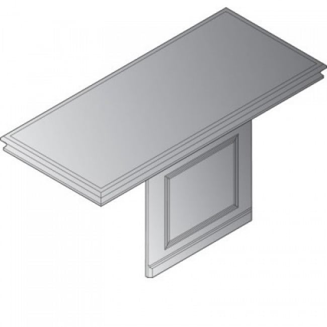 Townsend Left 66X30 Desk Set, Top/Modesty Panel - Royal Cherry