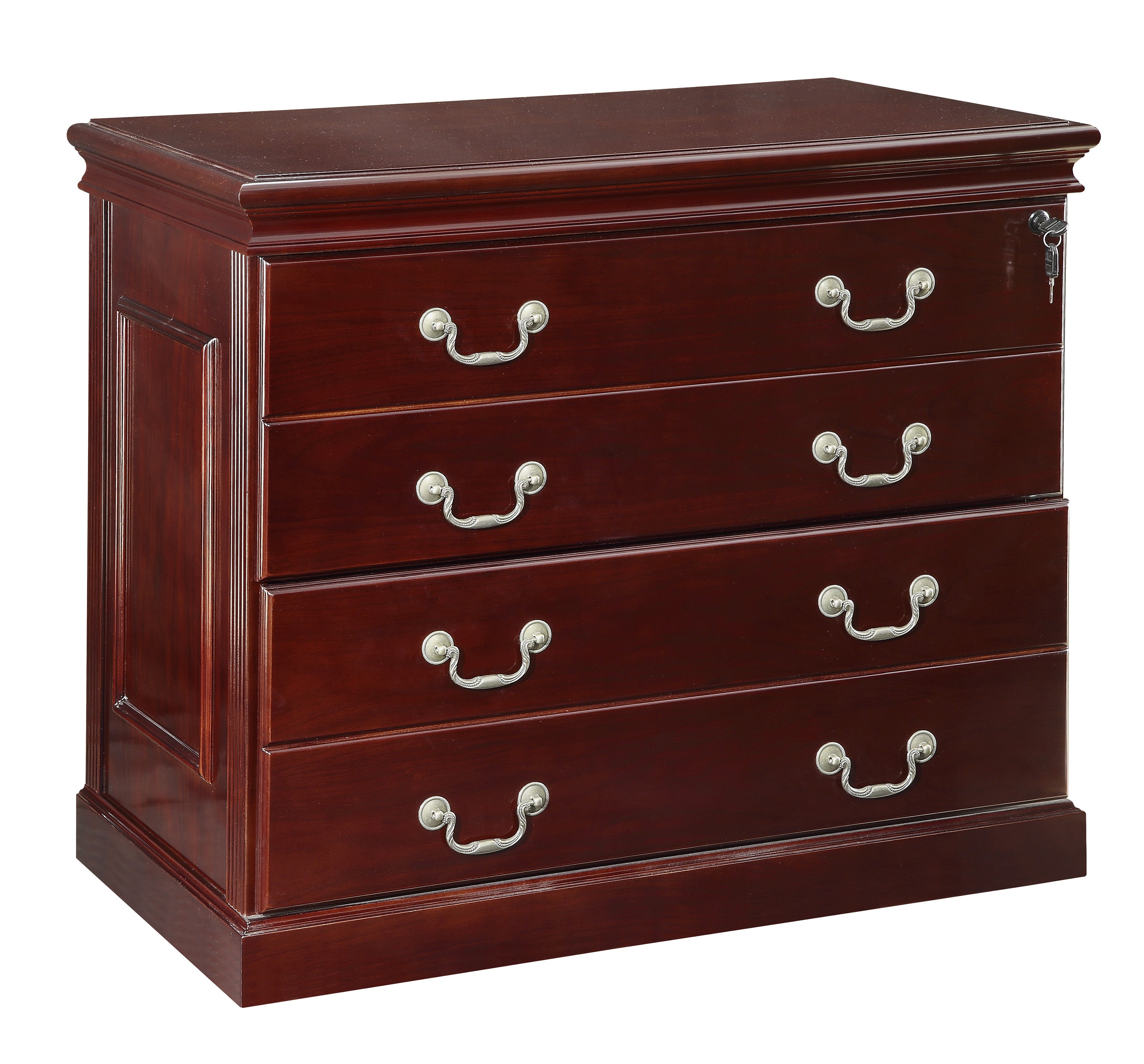 Townsend Two-Drawer Lateral File, 36Wx20Dx30H - Royal Cherry
