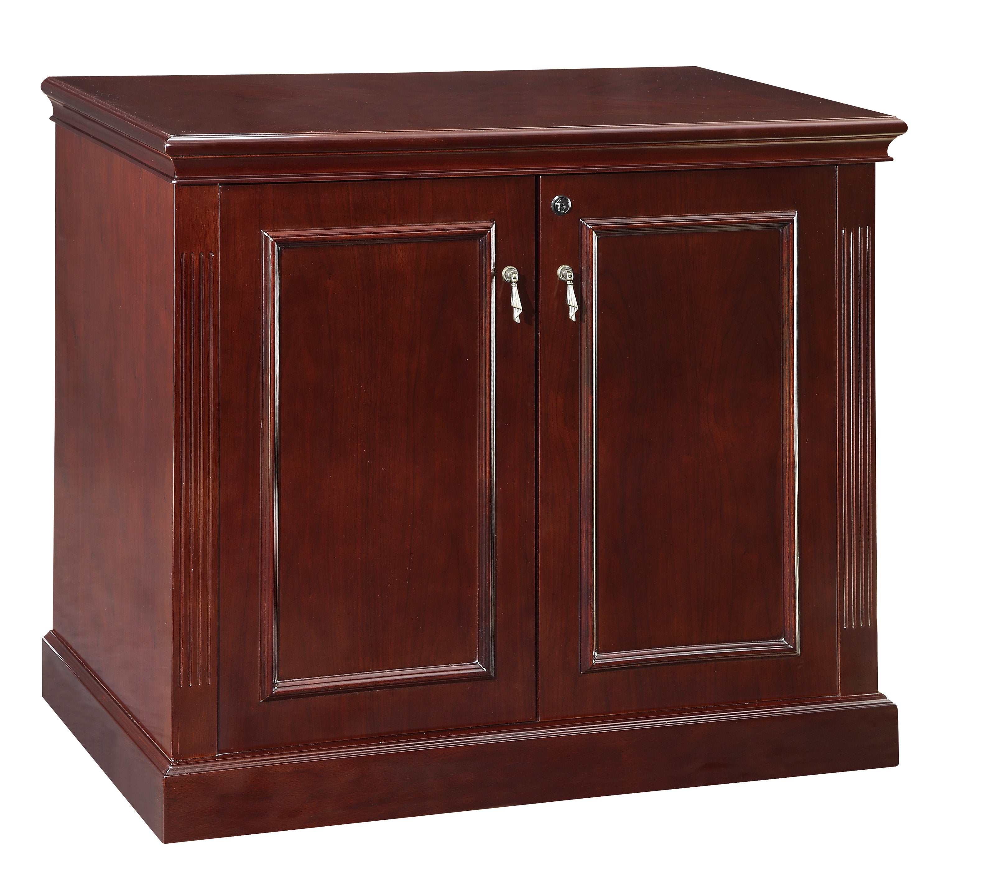Townsend Two-Door Storage Cabinet, 36Wx20Dx30H - Royal Cherry