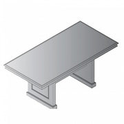 Townsend Base for 72"X36" Conference Table (Set of 2 Legs) - Royal Cherry