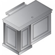 Townsend Left 48X24 Return Set, Top/Modesty Panel - Royal Cherry