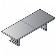 2 Stretchers for 120" X 48" Conference Tables - Royal Cherry
