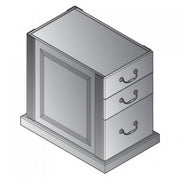 Townsend Right Box/Box/File Pedestal For 66" Desk - Royal Cherry