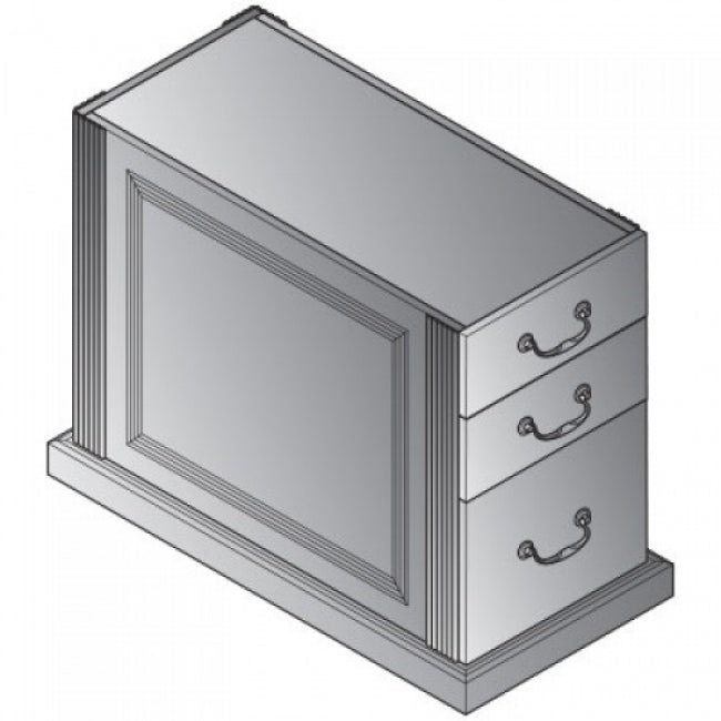 Townsend Left Box/Box/File Pedestal For 72" Desk - Royal Cherry